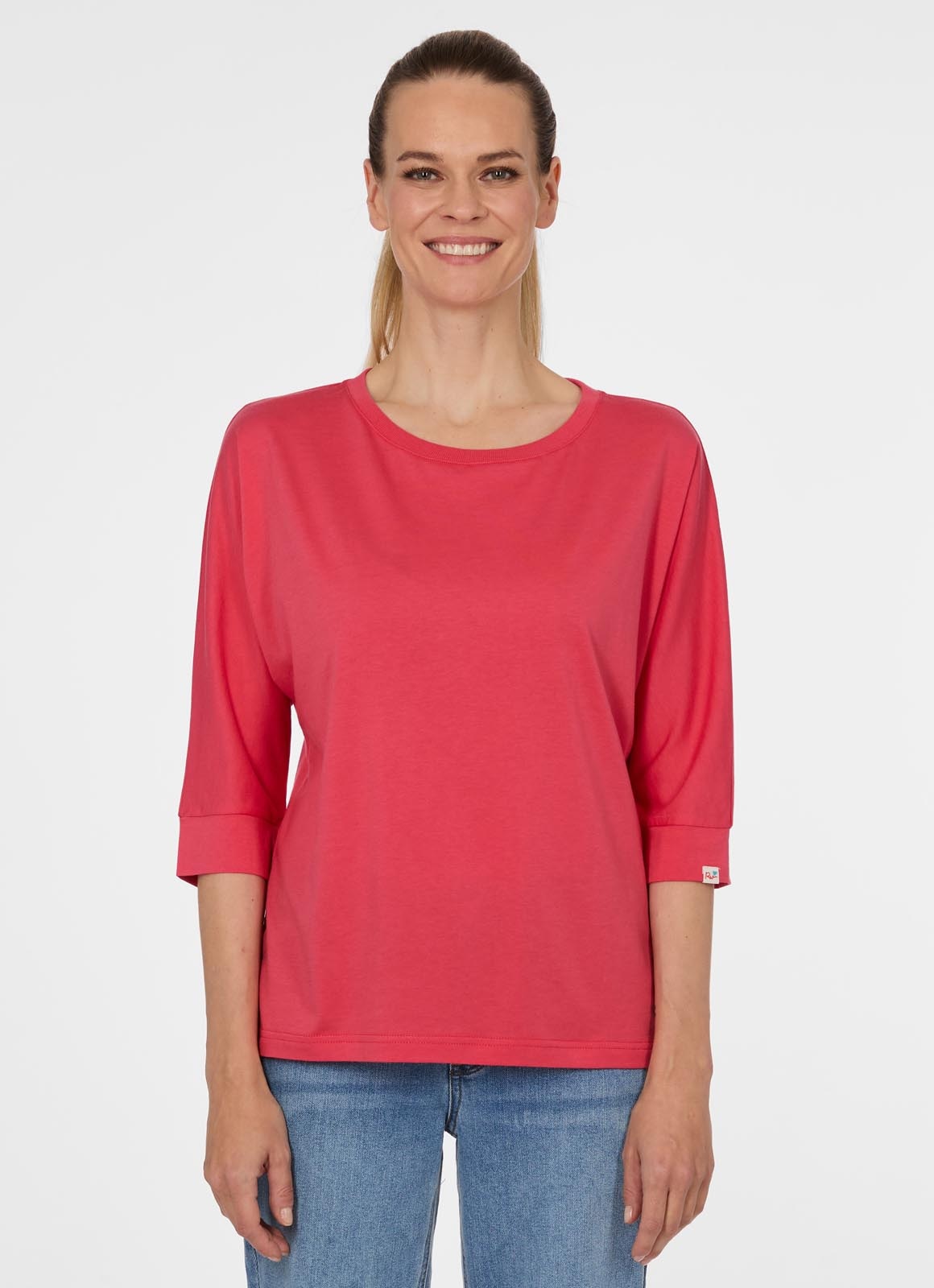 Image of Ragwear 3/4-Arm-Shirt "SHIMONA" mit Rundhalsausschnitt, ohne Verschluss, aus Baumwollmischung
