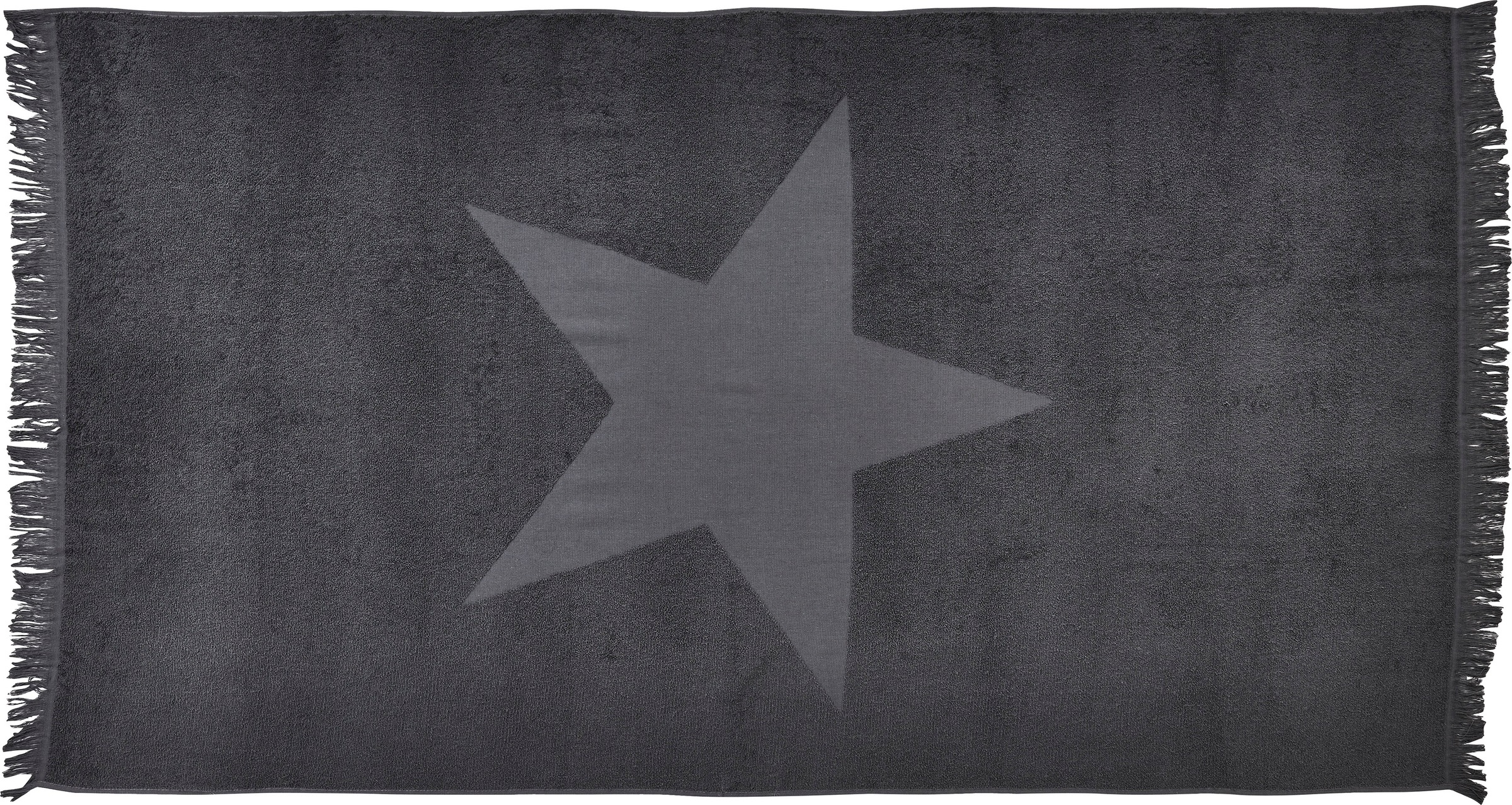 Image of done.® Hamamtücher »Stern«, (1 St.), weiche & saugfähige Frottier-Innenseite, Uni Farben, mit Stern Motiv & Fransen, ideal als Sauna- oder Strandtuch bei Ackermann Versand Schweiz