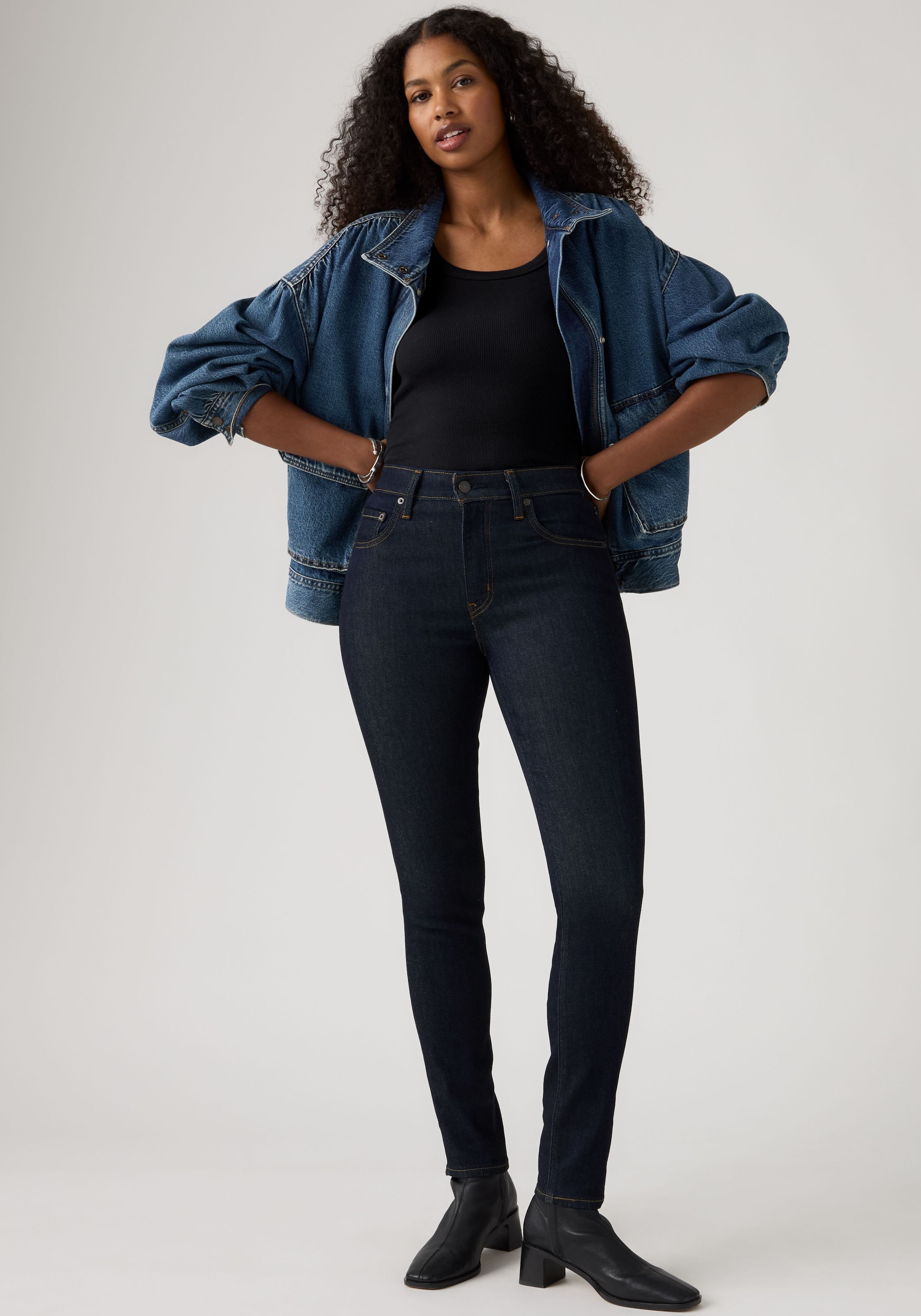 Profile Skinny-fit-Jeans mit hohem Bund