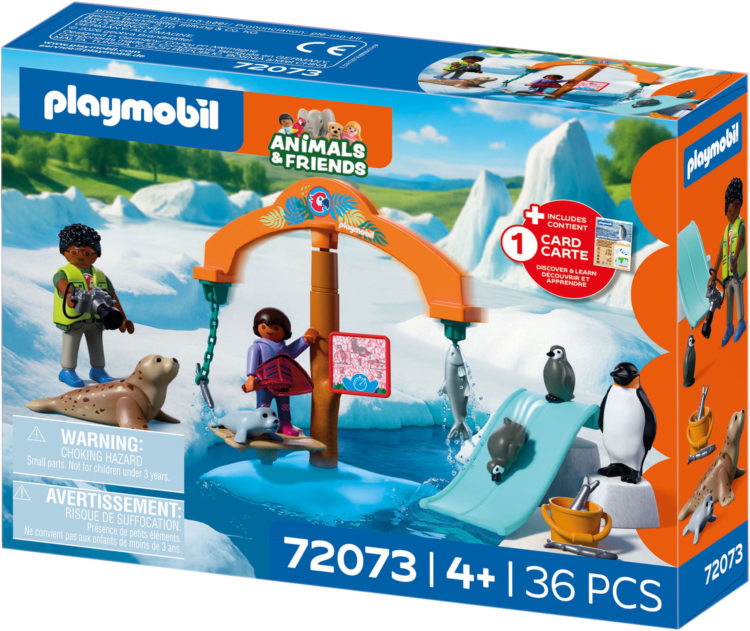Playmobil® Konstruktions-Spielset »Zoo: Eis-Expedition (72073), Animals & Friends«
