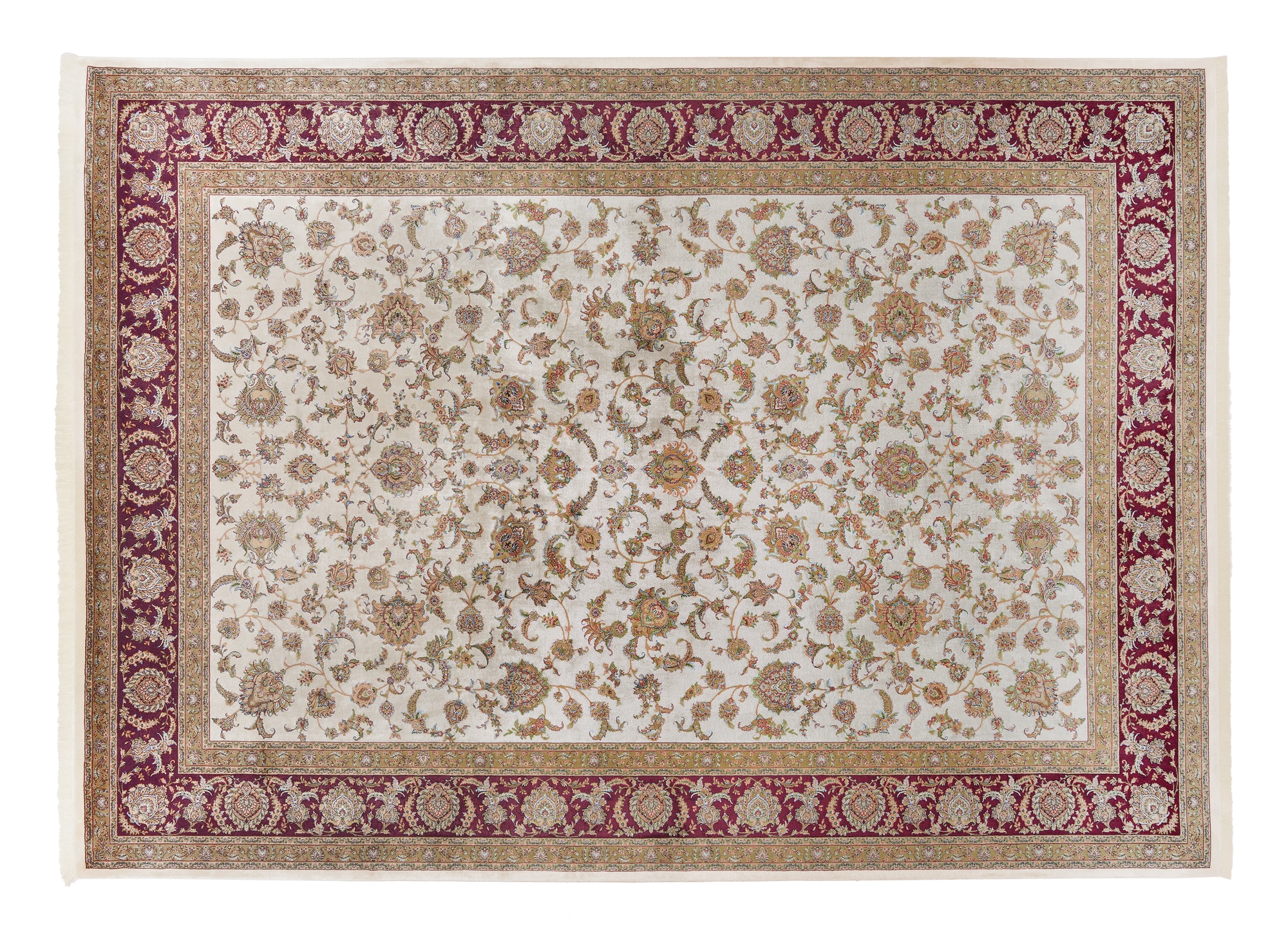 OCI DIE TEPPICHMARKE Teppich »SILK LINE ALLOVER« rechteckig 5 mm Höhe Kurzflor,Seide, hochwertig, Wohnzimmer
