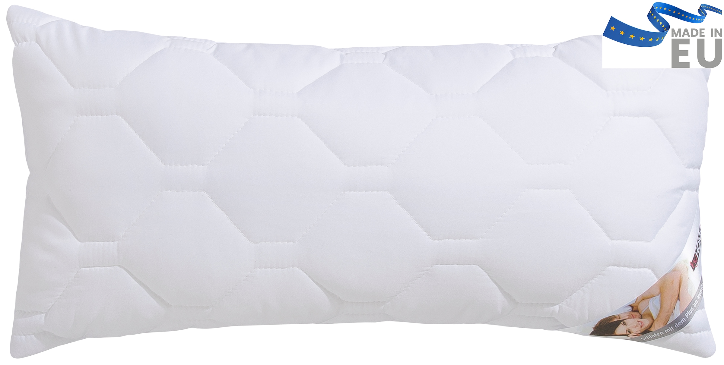 my home Oreiller en microfibre »Rike Kopfkissen 40x80 cm, 80x80 cm« Füllung: Polyester Bezug: Polyester 1 cuis tlg. Kissen mit sehr guter Atmungsaktivität und kochfest bis 95°C