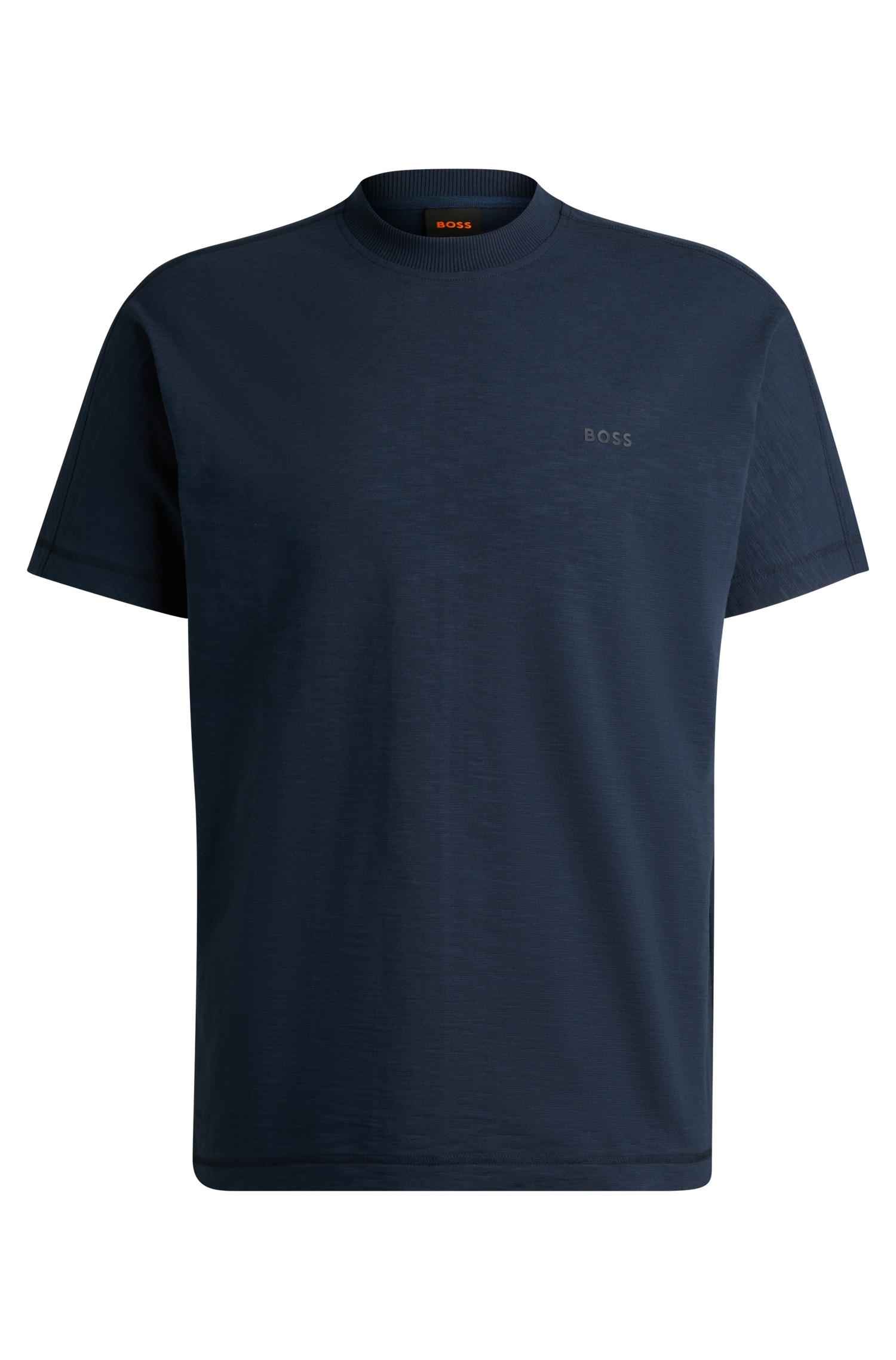 BOSS ORANGE T-Shirt »Te_Denim«, mit meliertem Design