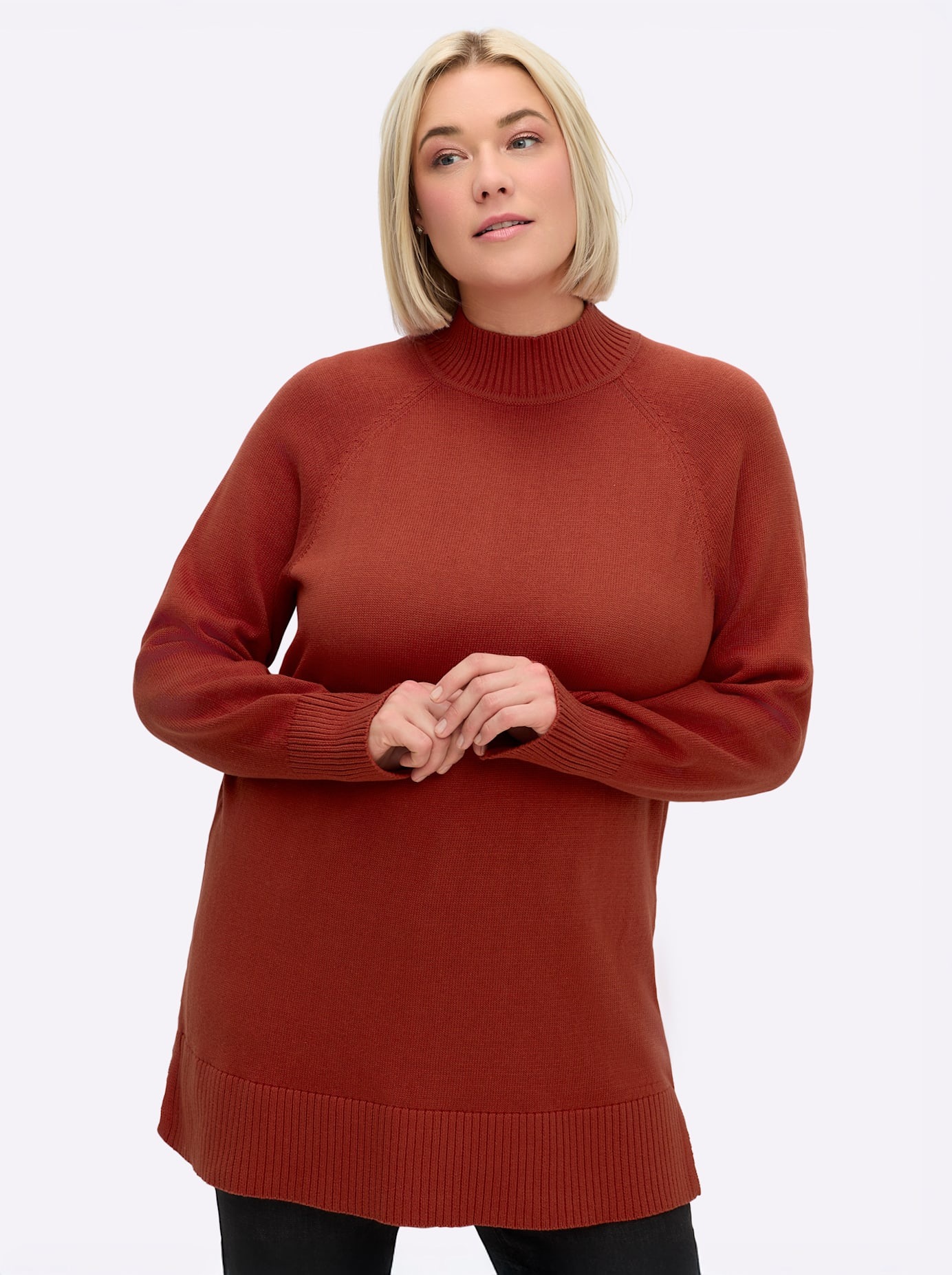 Sheego Streifenpullover "Longpullover"