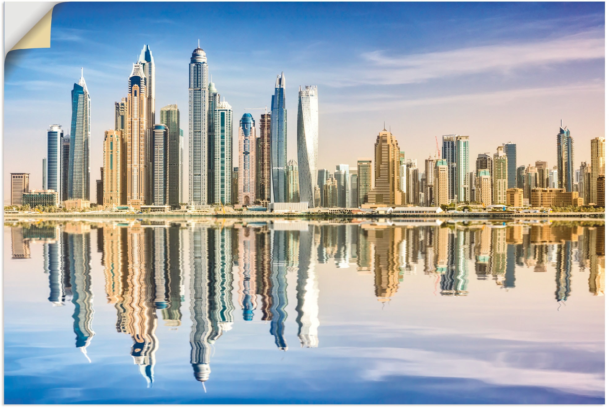 Artland Wandbild »Dubai von Leinwandbild, günstig Poster in oder als Asien, St.), Alubild, kaufen Wandaufkleber marina«, (1 Bilder versch. Grössen