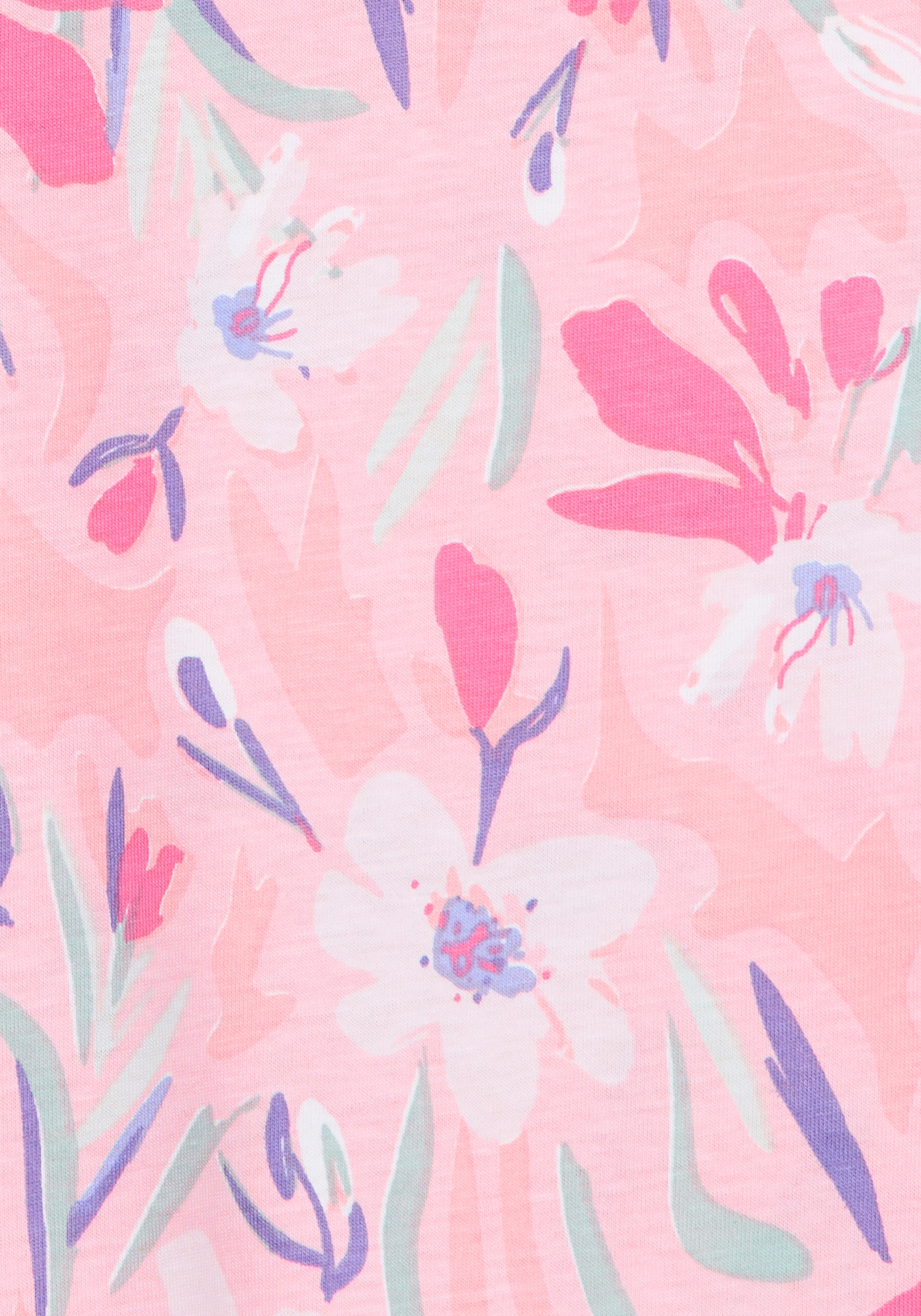 Vivance Dreams Pyjamaoberteil Schöner Blumen- oder Streifendruck