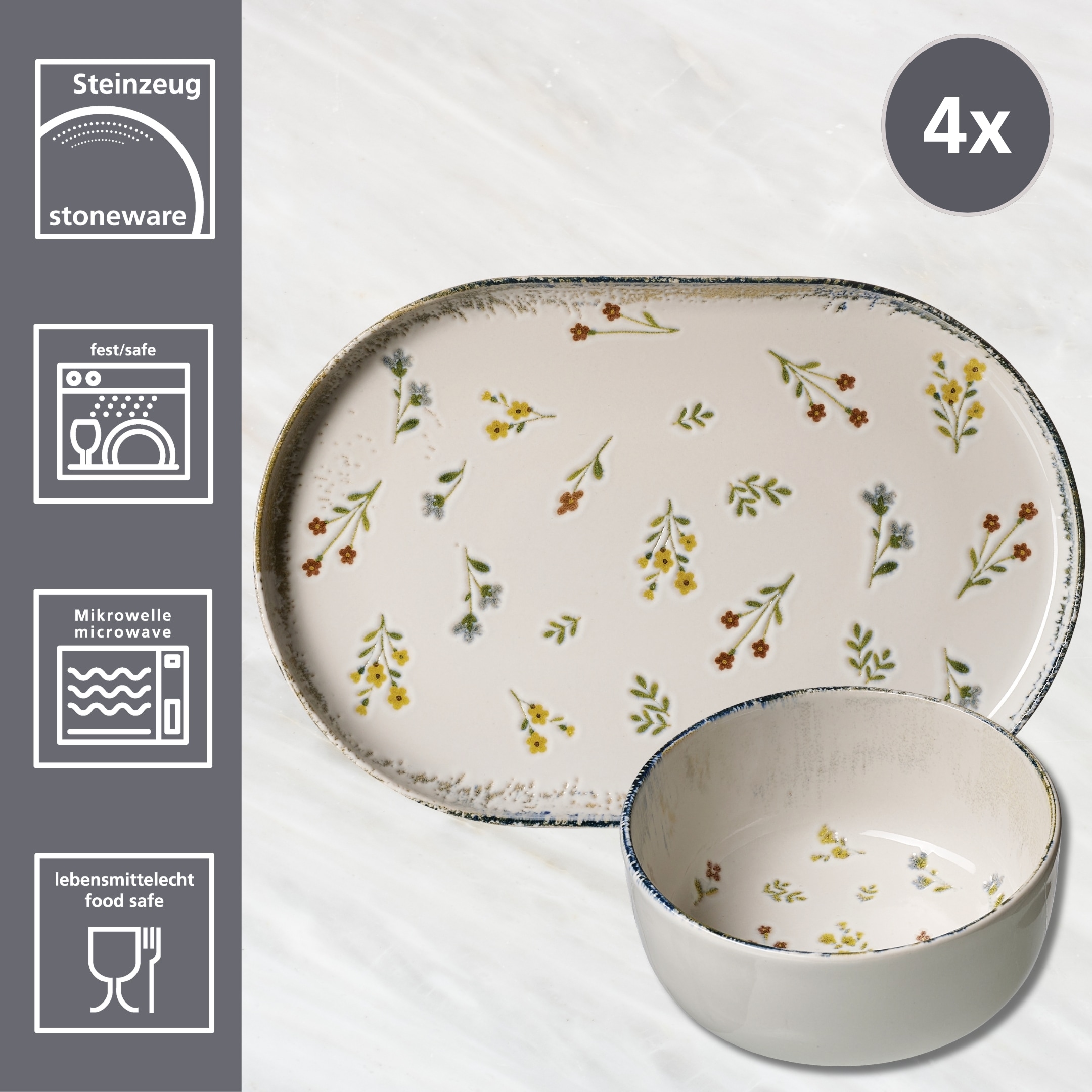 Ritzenhoff & Breker Set de vaisselle pour le petit déjeuner »Viola«