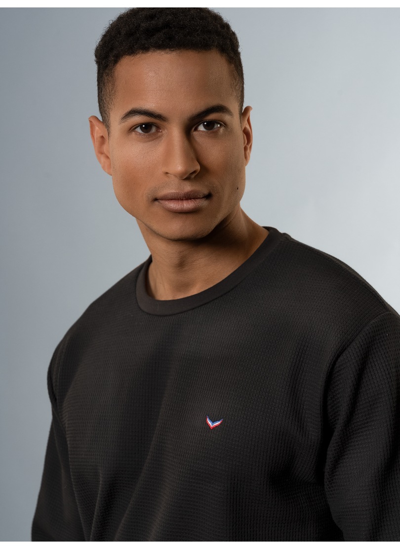 Trigema Sweatshirt »TRIGEMA Sweatshirt in Waffeloptik«