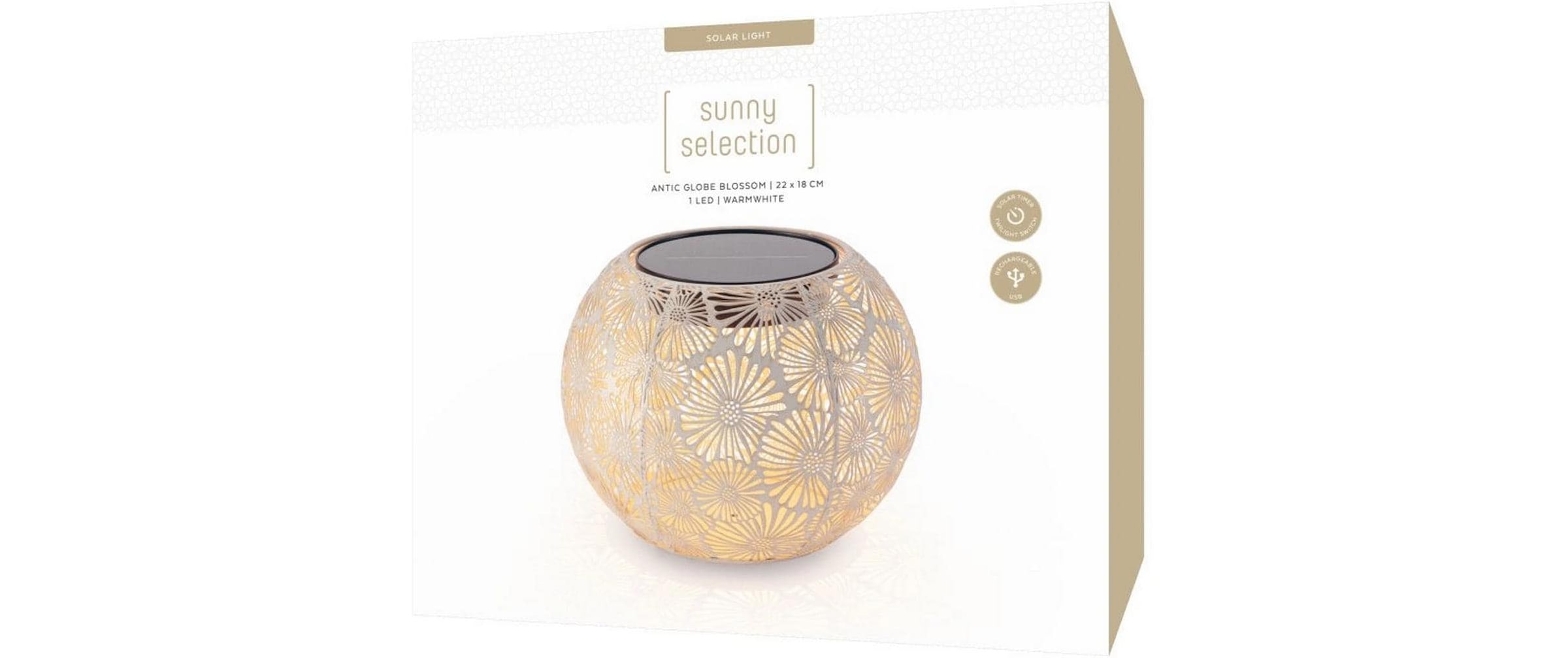 STT Laterne »Antic Globe Blossom 22 cm«