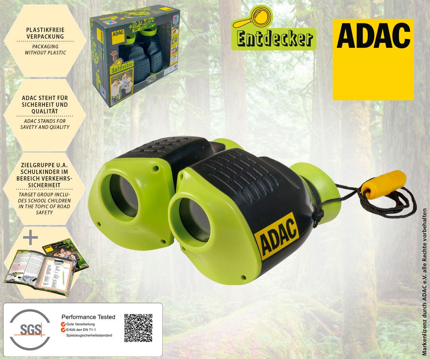 Happy People Fernglas »ADAC« inkl. Entdeckerbroschüre