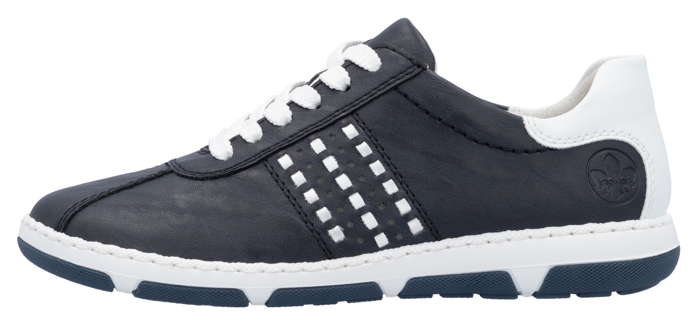 Rieker Sneaker  , Halbschuh, Freizeitschuh, Schnürschuh mit gepolstertem Schaftrand