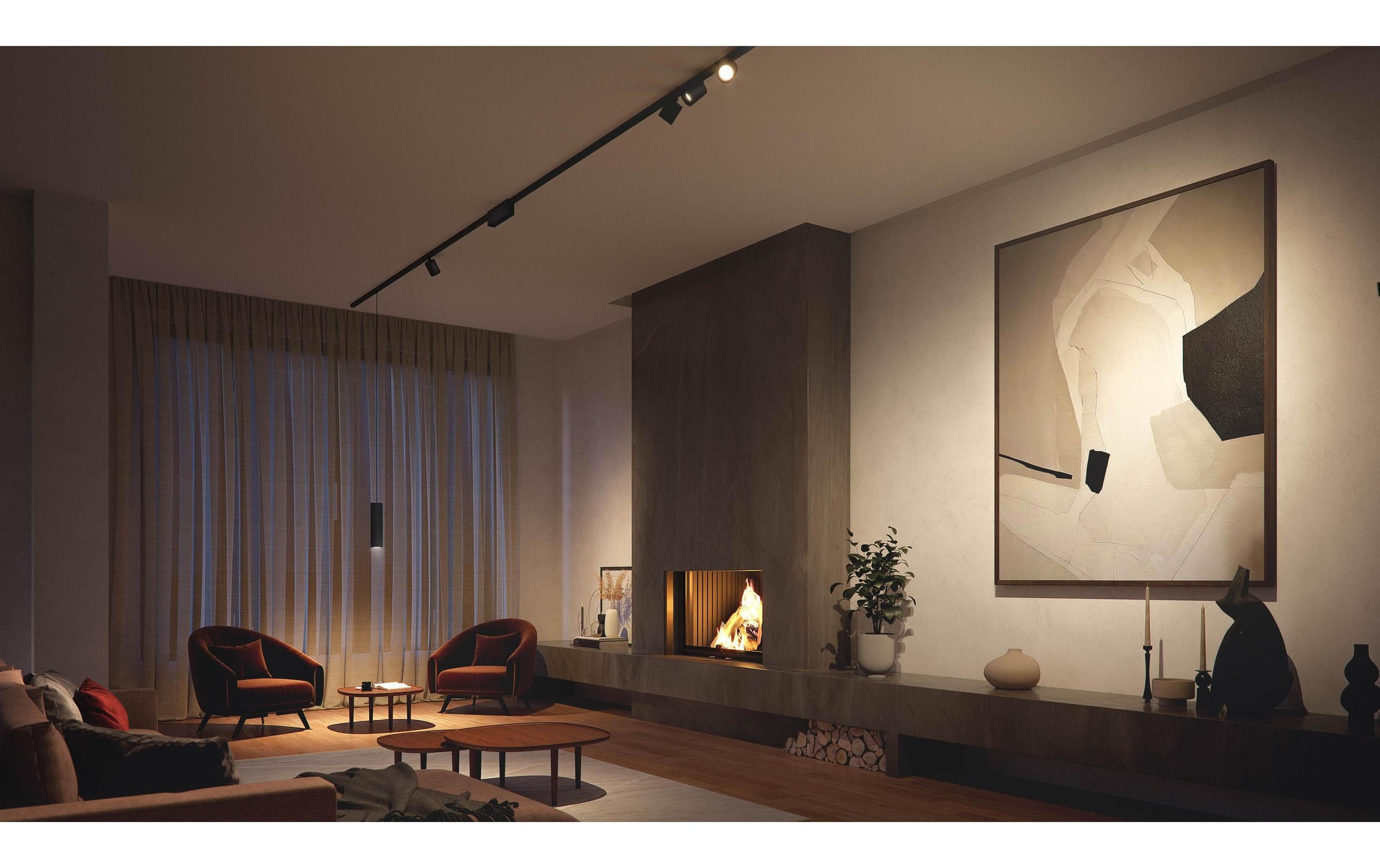 Philips Hue LED Wandleuchte »LED Schienenspot Perifo«, 4 flammig