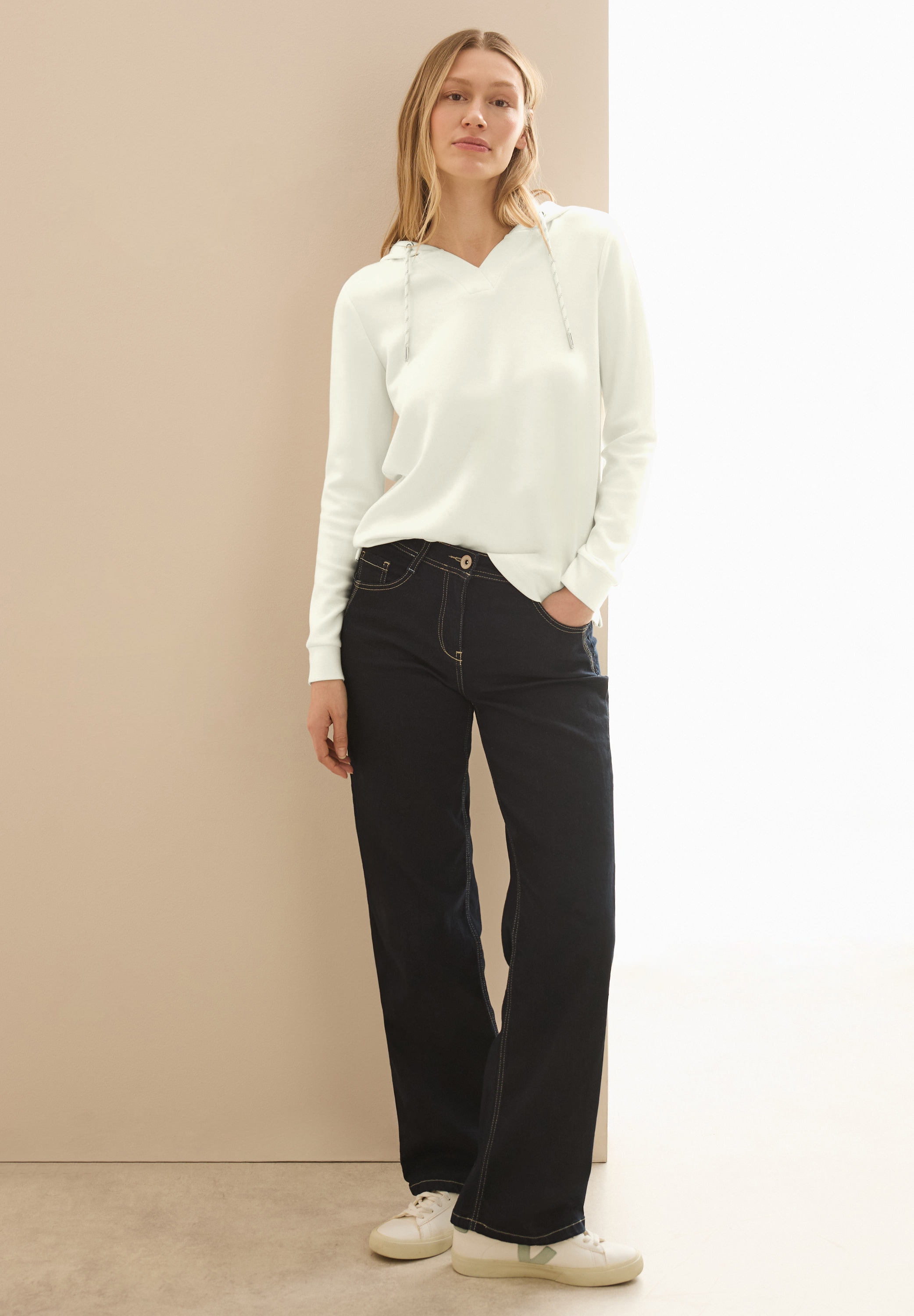 Cecil Langarmshirt, mit Kapuze
