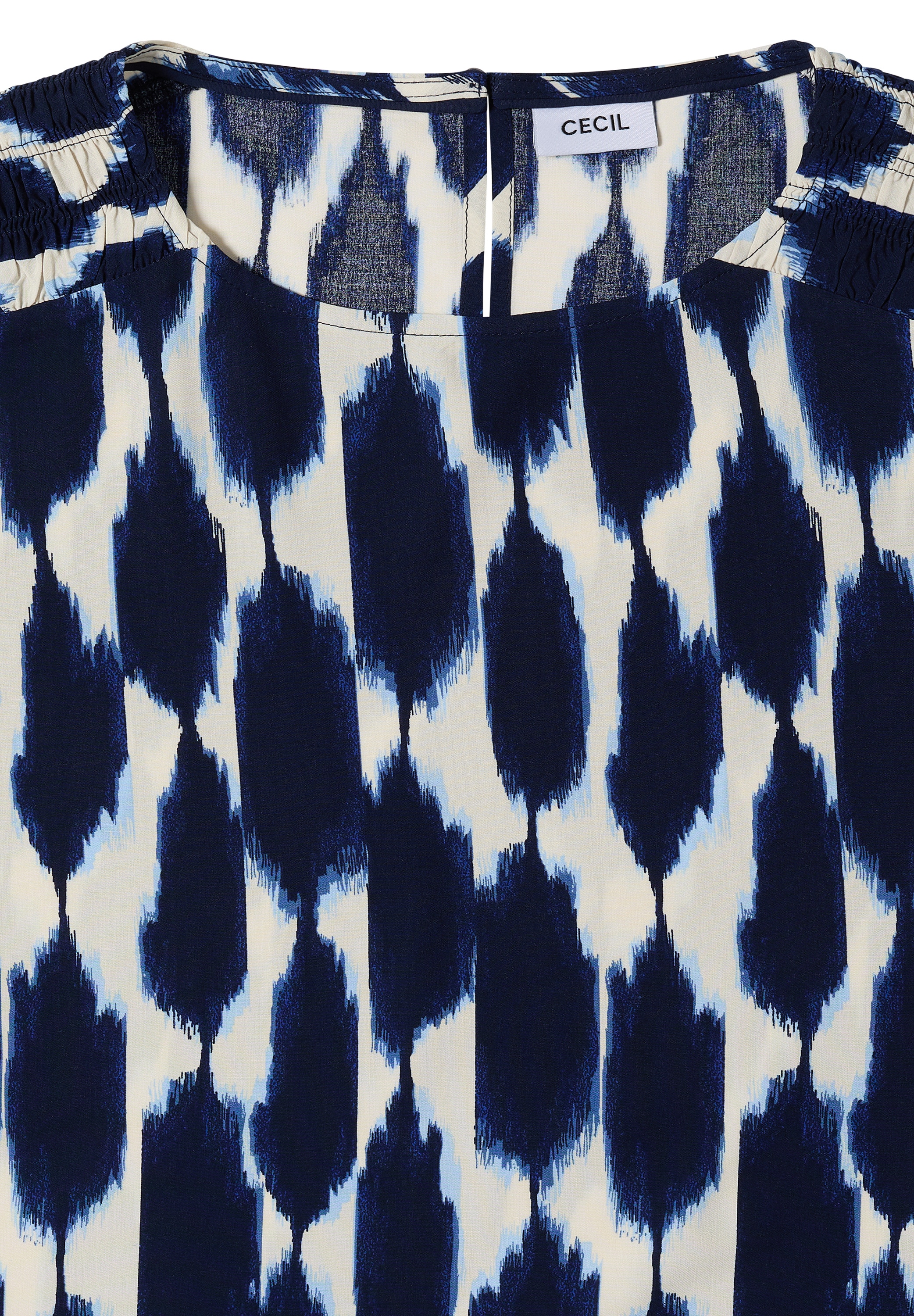 Cecil Robe imprimée Sans poches robe d'été avec manches courtes style casquette et motif graphique