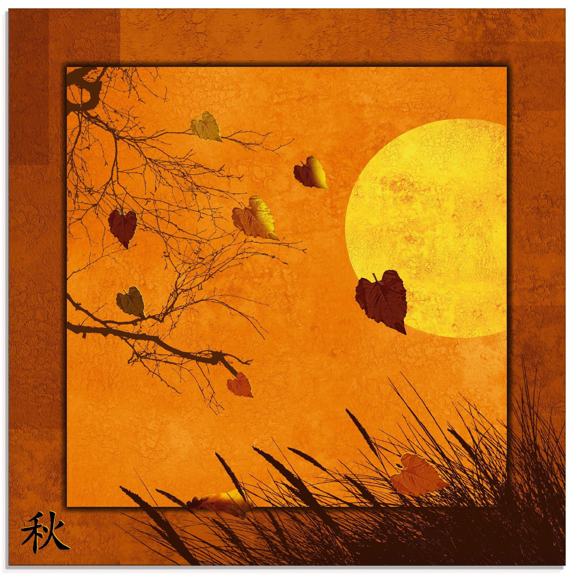 Image of Artland Glasbild "Serie vier Jahreszeiten - Herbst" Vier Jahreszeiten 1 Stk. tlg. in verschiedenen Grössen