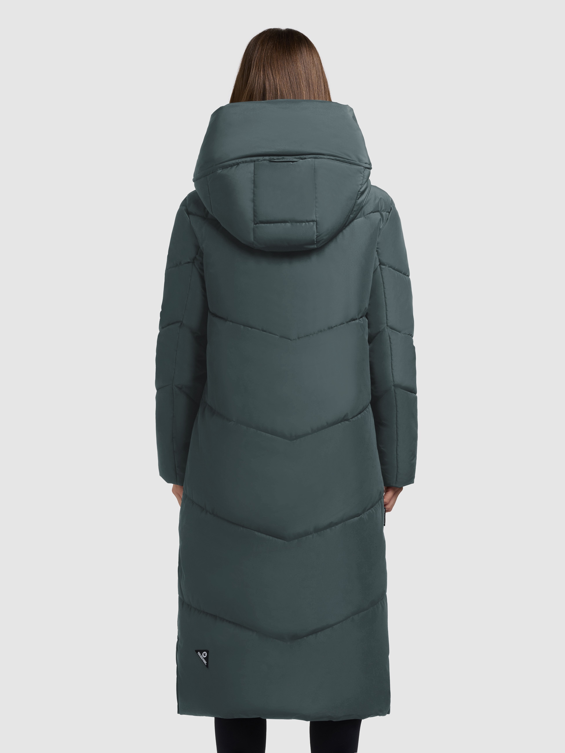 khujo Manteau matelassé »PULSET MATT« grosse Kapuze, Reissverschlusstaschen