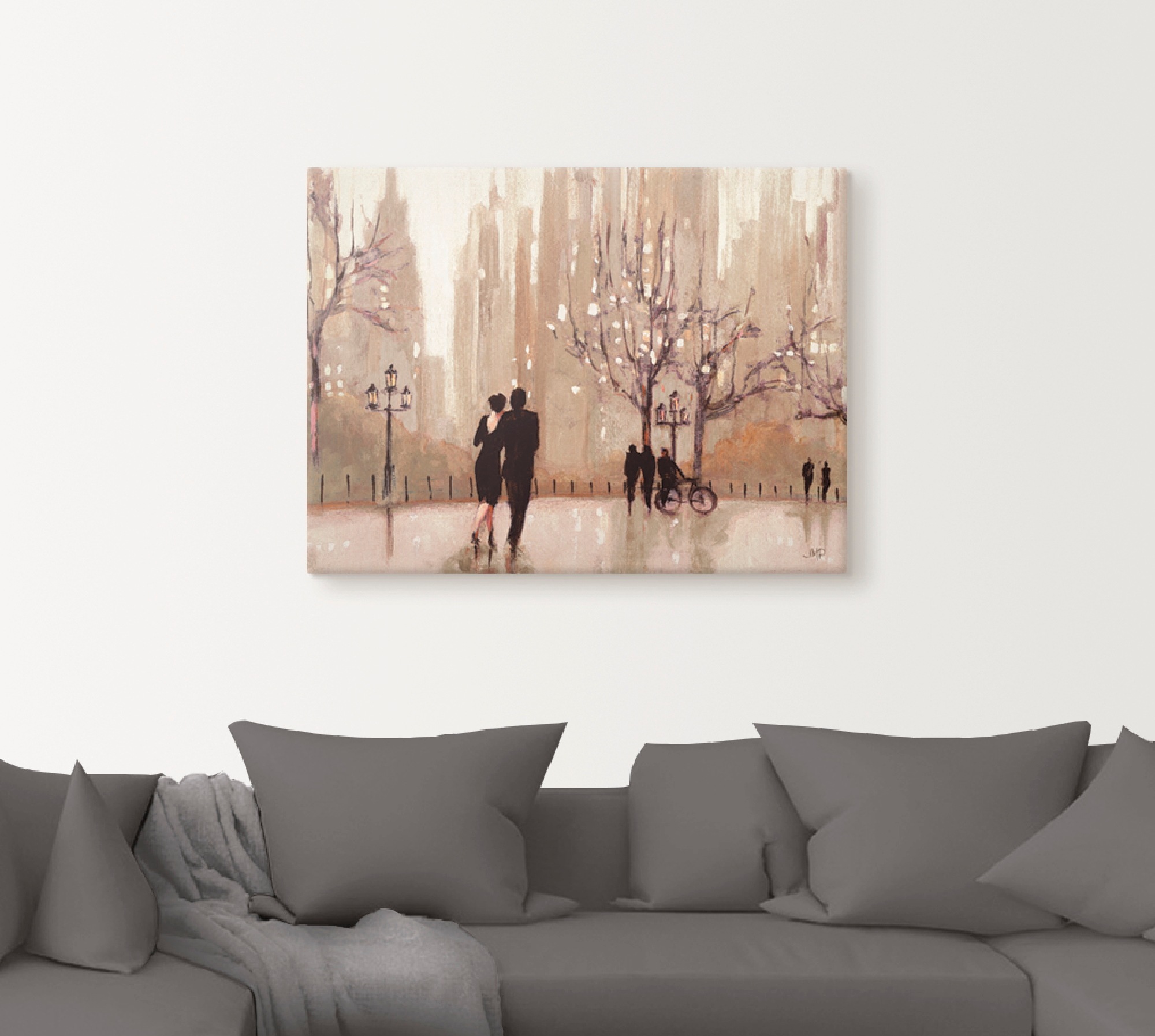 Image of Artland Wandbild »Ein Abend in der Natur«, Paar, (1 St.), in vielen Grössen & Produktarten -Leinwandbild, Poster, Wandaufkleber / Wandtattoo auch für Badezimmer geeignet bei Ackermann Versand Schweiz