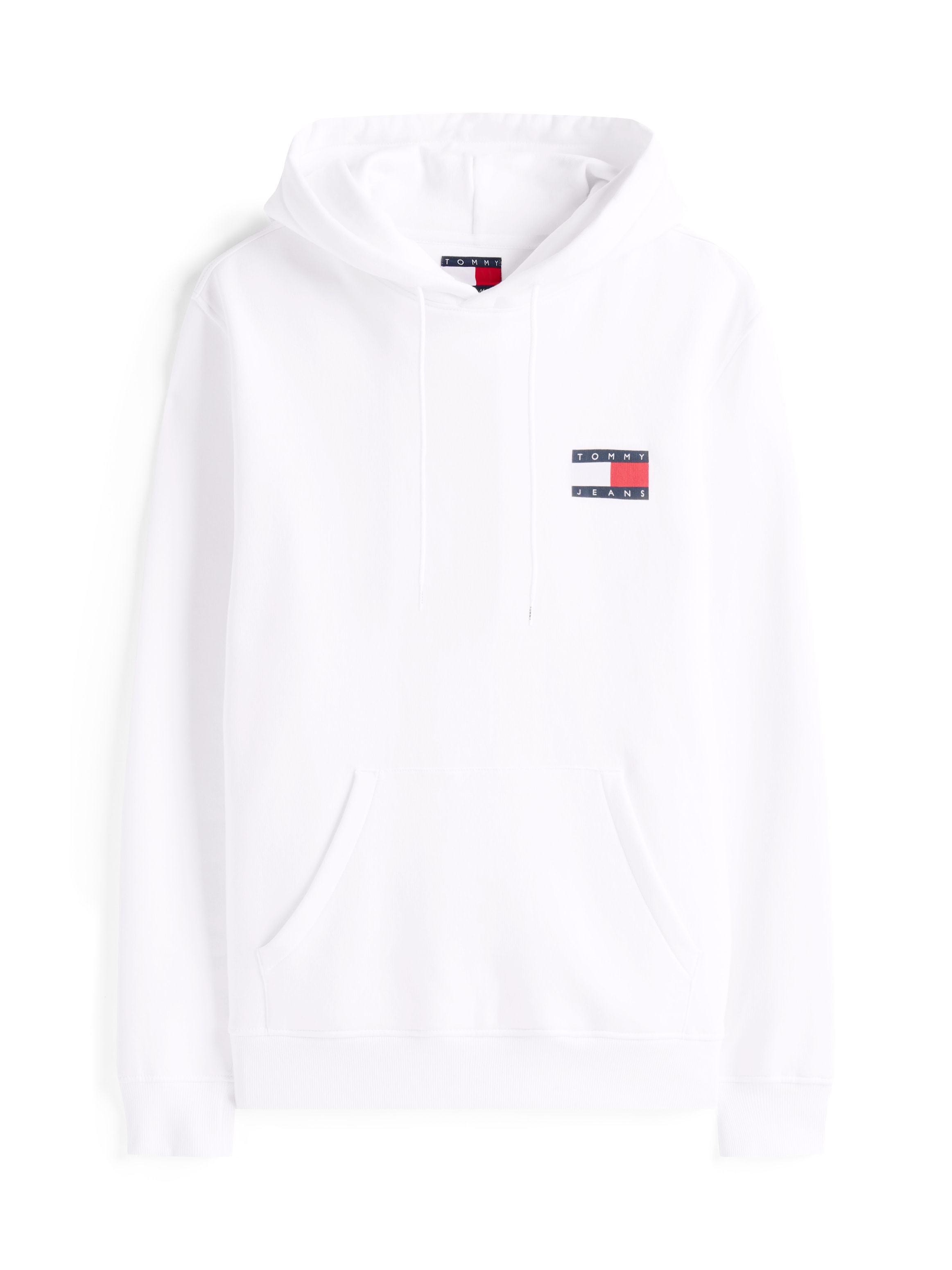 Tommy Jeans Sweat-shirt »TJM REG ESSENTIAL FLAG HOOD EXT«, mit bedruckten Markenlogo auf Brusthöhe
