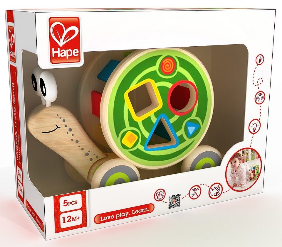 Hape Nachziehtier »Schnecke«, (Set, 1 tlg., 1), Schnurlänge 60 cm