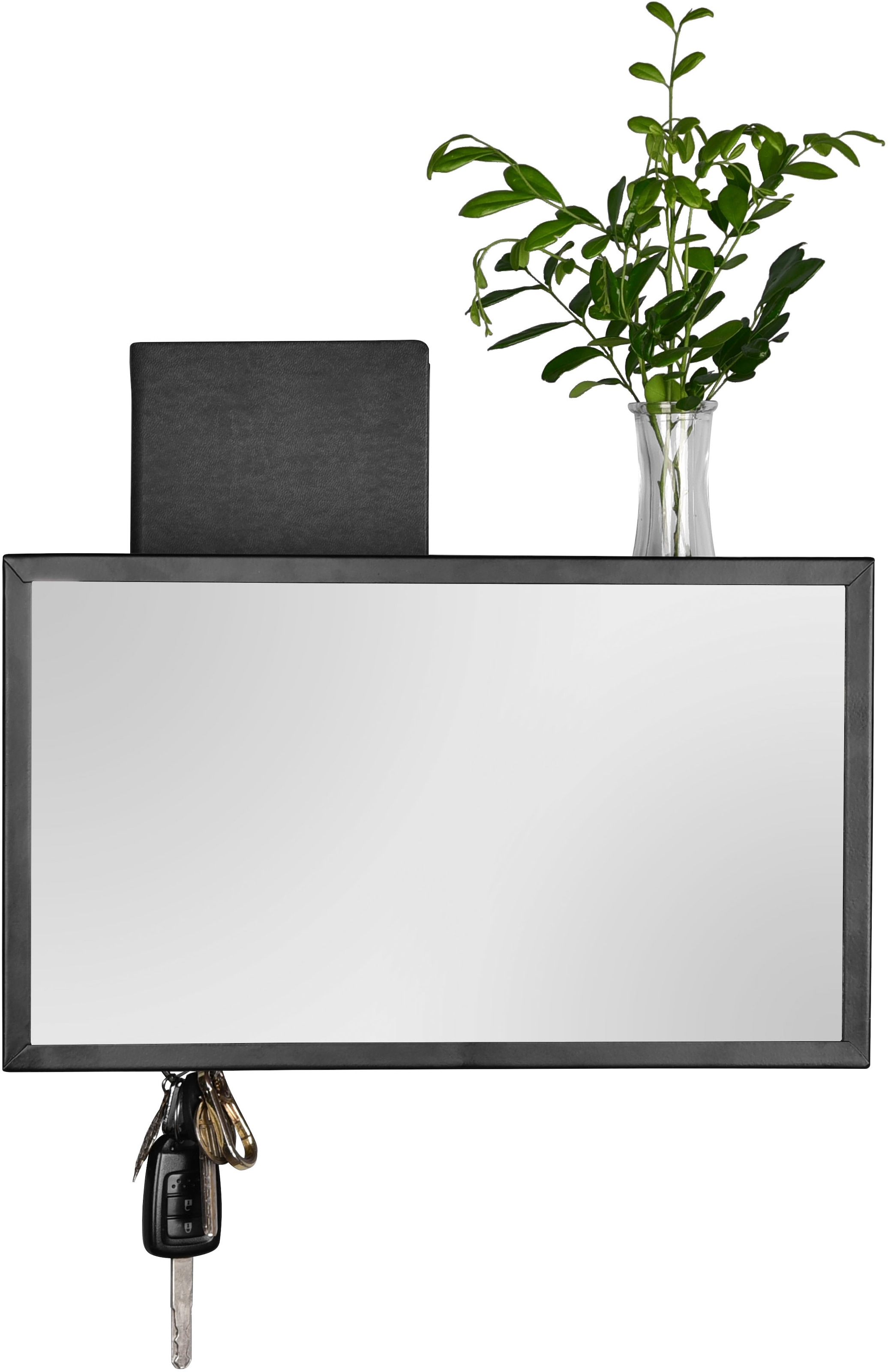 Image of MIRRORS AND MORE Wandgarderobe "Mimi" 1 Stk. tlg. mit Ablagefach und Spiegel