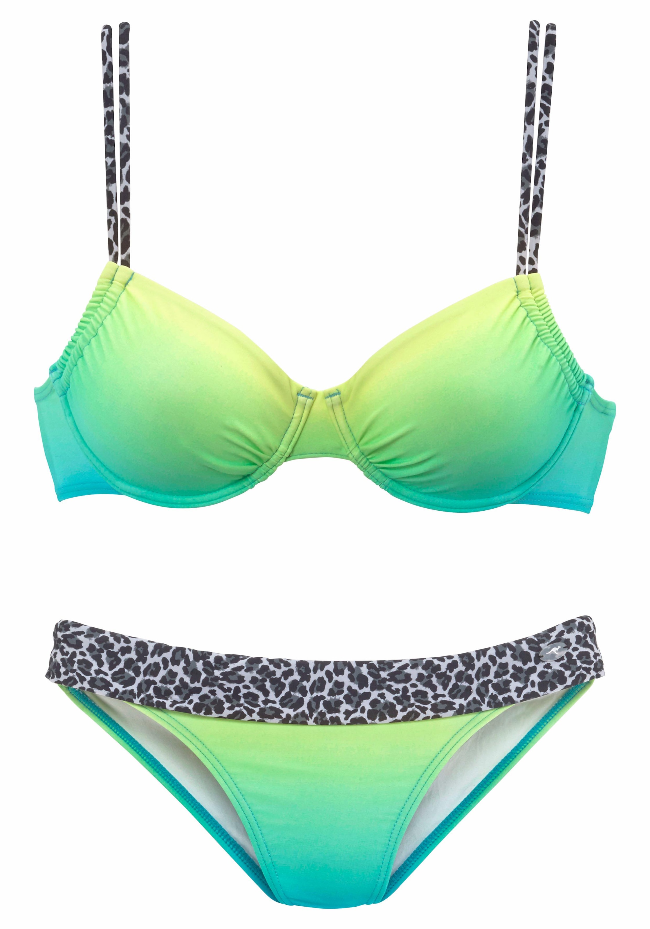 KangaROOS Bügel-Bikini, mit trendigen Details im Leoprint