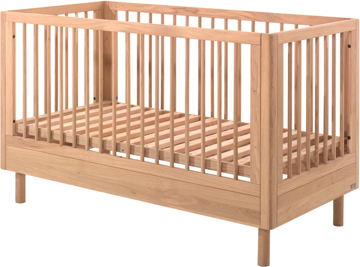 Vipack Lit bébé »hochwertig, stabil gebaut, Made in Europe, Oberfläche geölt lt. EN71-3« 70/140 cm, avec barreaux coulissants et sommier à lattes, réglable en hauteur