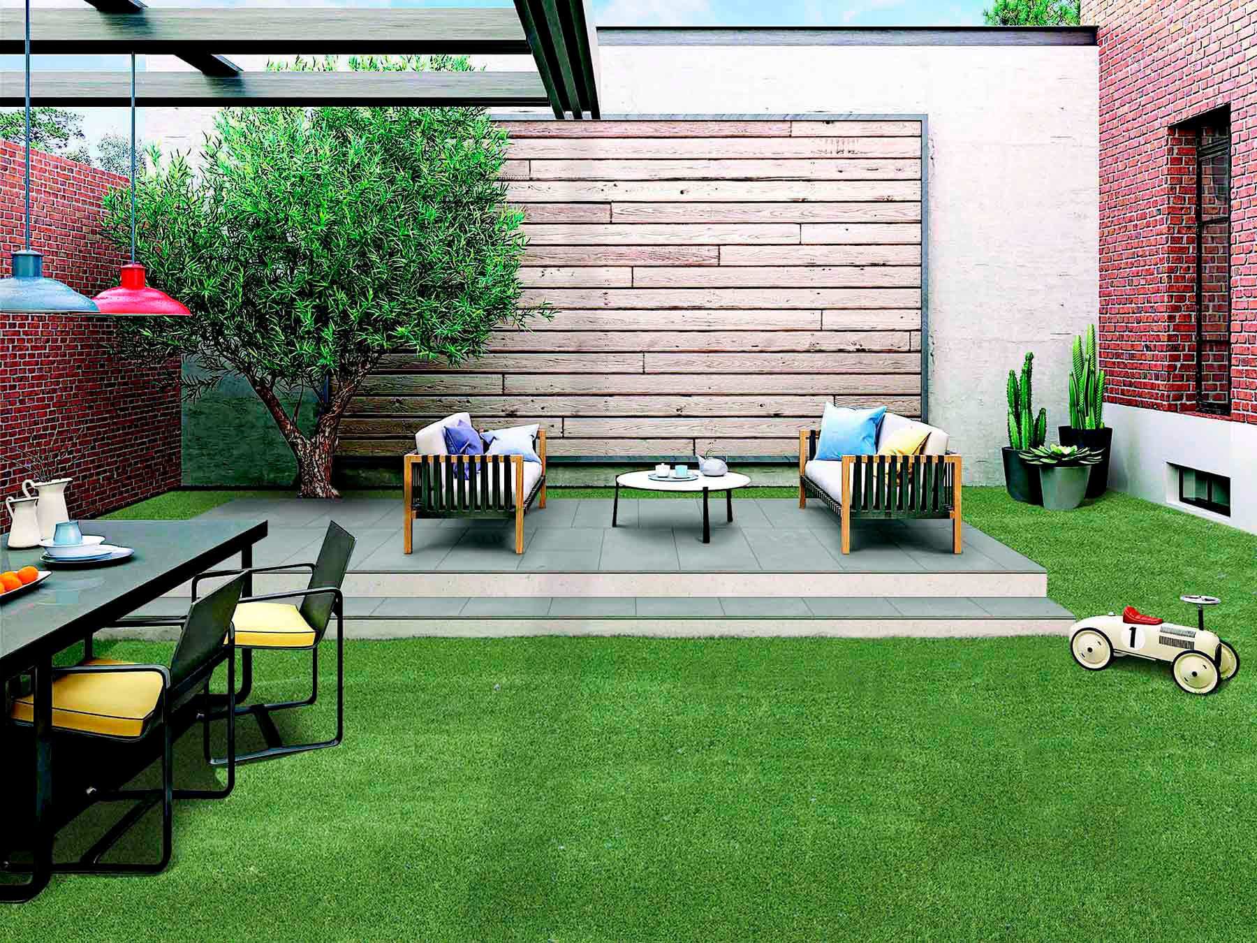 KONIFERA Kunstrasen »Rasenteppich MERAN«, rechteckig, natürliche Optik, wasserdurchlässig, für Balkon, Terrasse & Garten