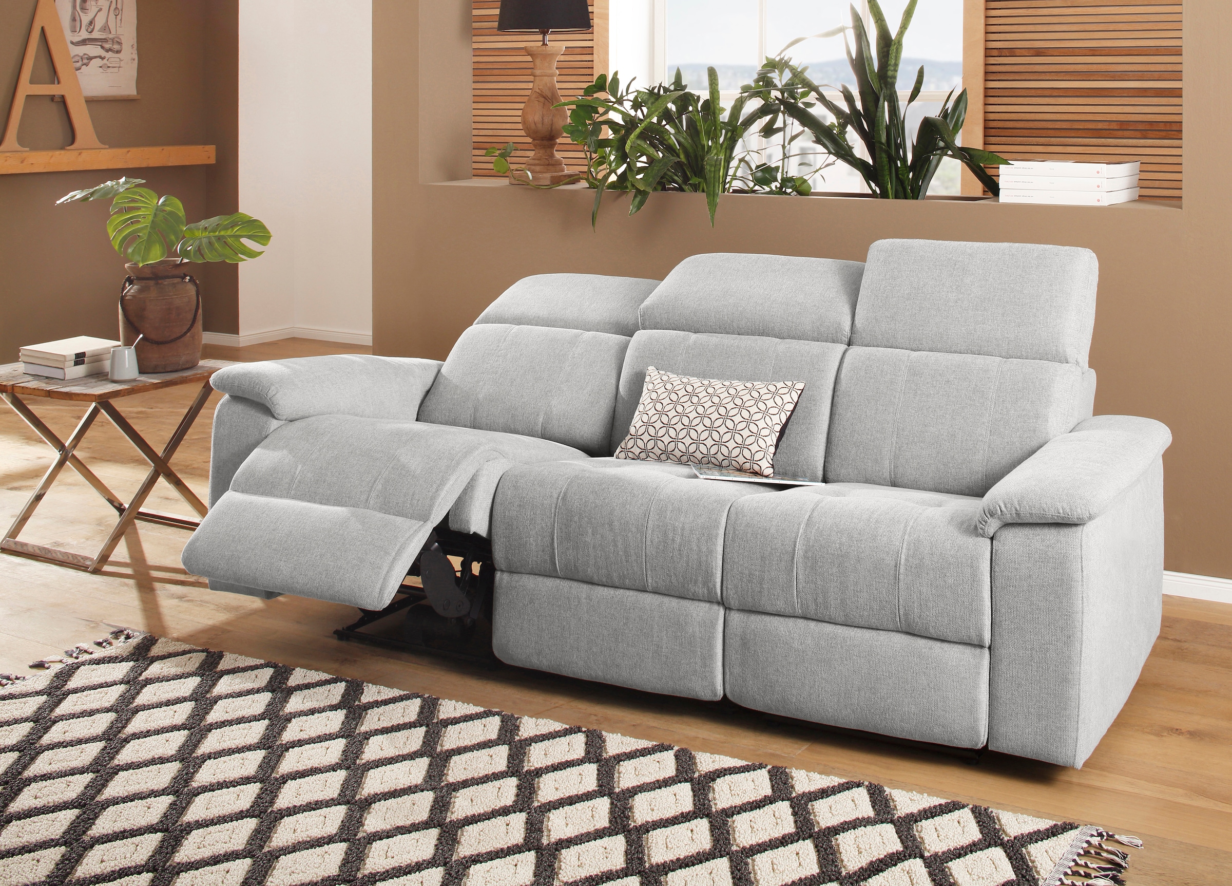 Home affaire 3-Sitzer »Binado«, mit manueller oder elektrischer Relaxfunktion mit USB-Anschluss