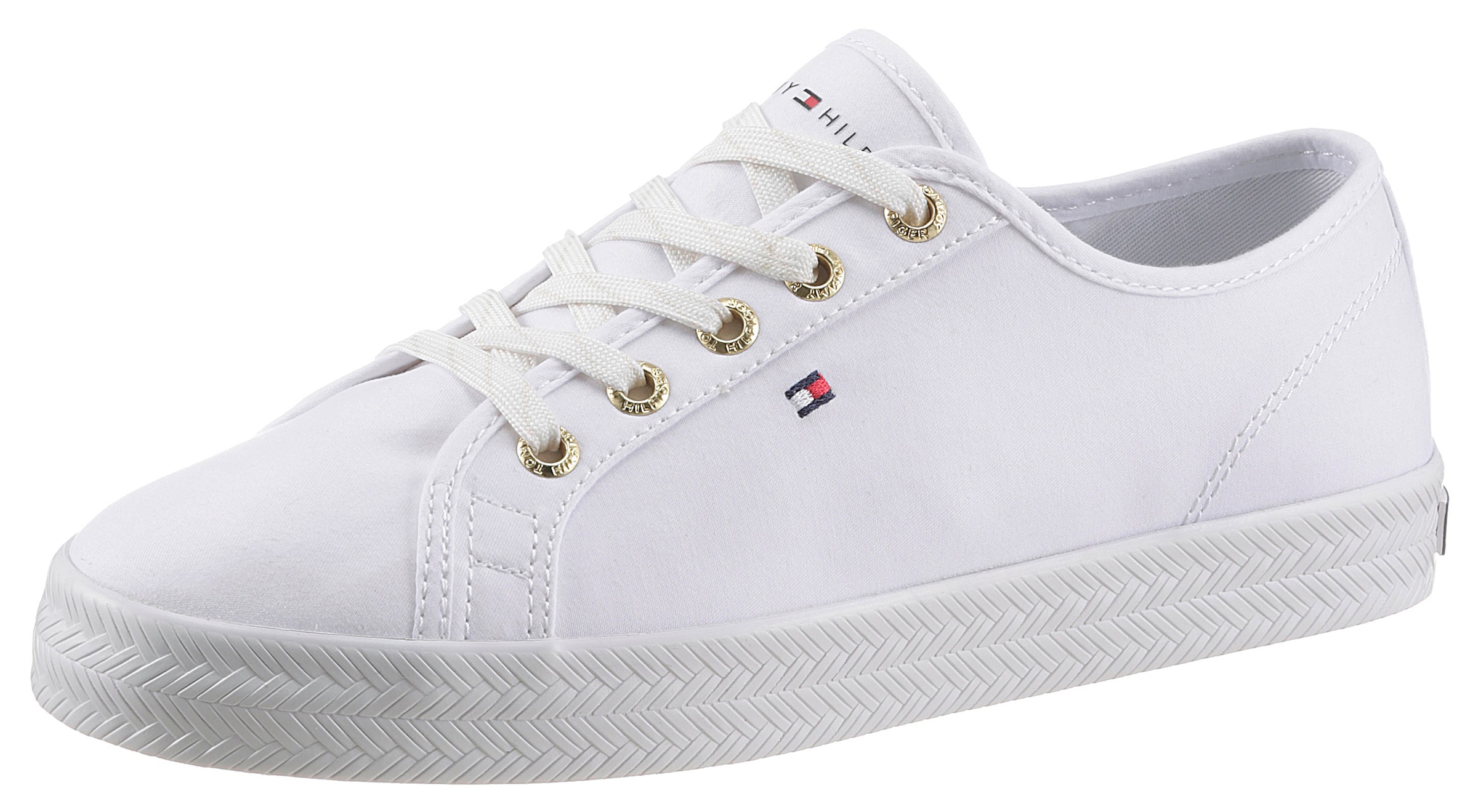 Image of Tommy Hilfiger Sneaker "ESSENTIAL NAUTICAL SNEAKER", Freizeitschuh, Halbschuh, Schnürschuh mit goldfarbenen Ösen