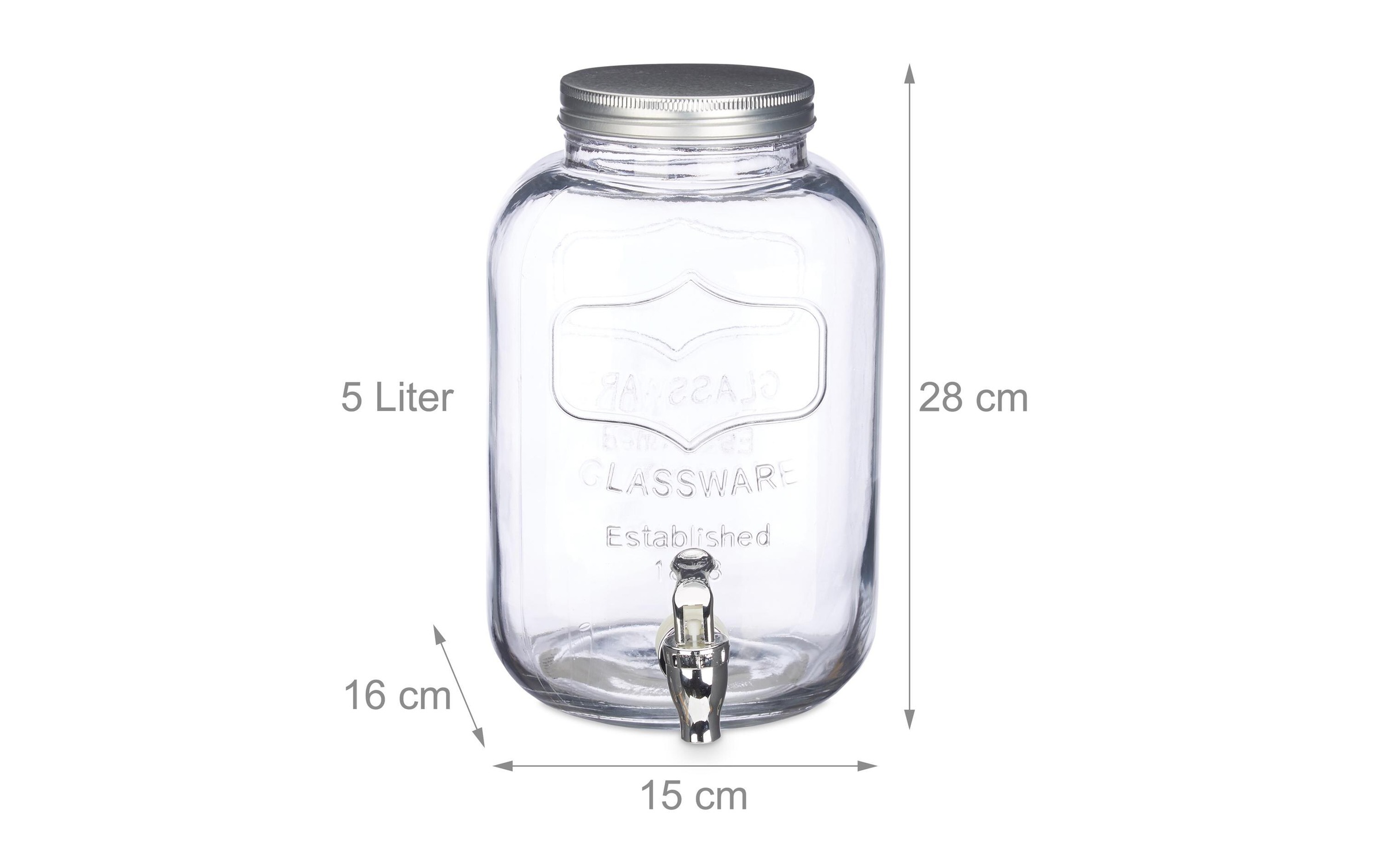 relaxdays Getränkespender »5 Liter«