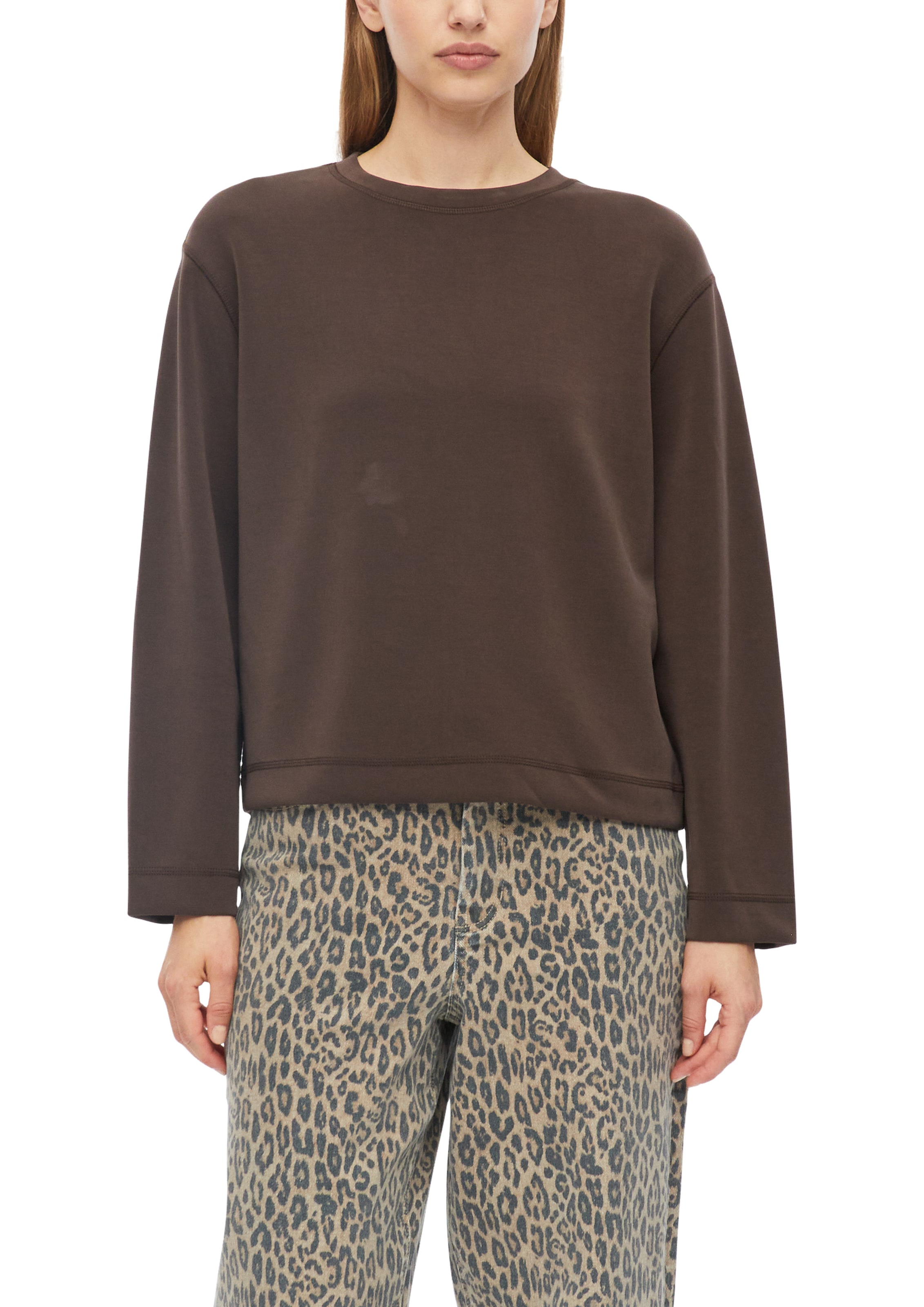 Image of s.Oliver Sweatshirt, unifarben / Rundhals