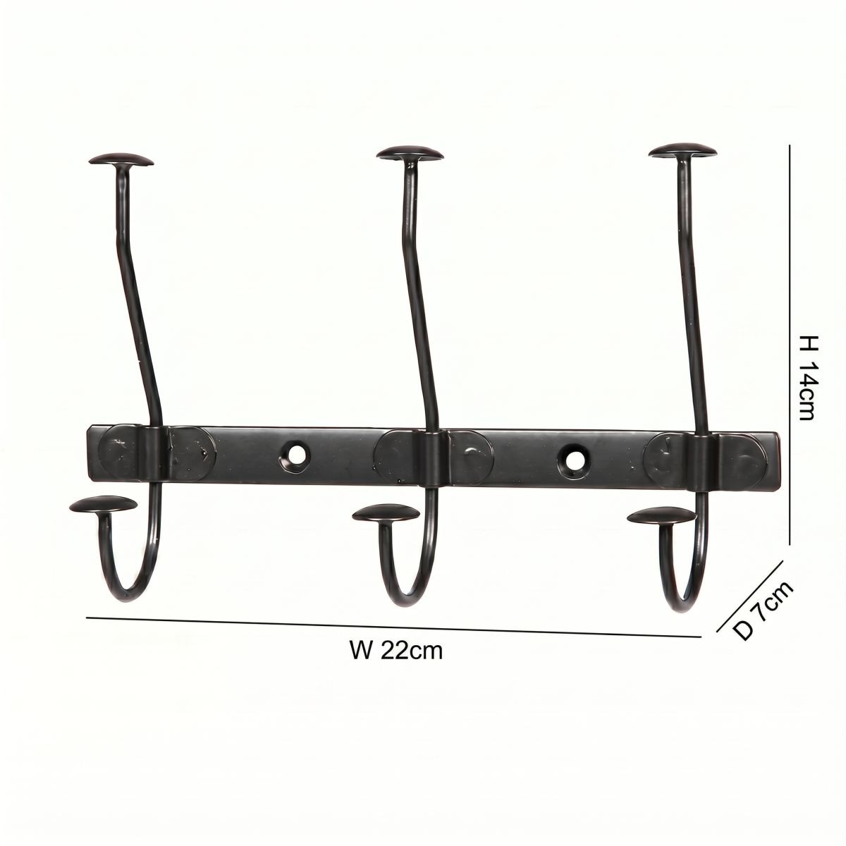 Ambiente Haus Crochet de garde-robe »Hakenleiste (B) 22cm« Garderobenleiste mit 3 Haken