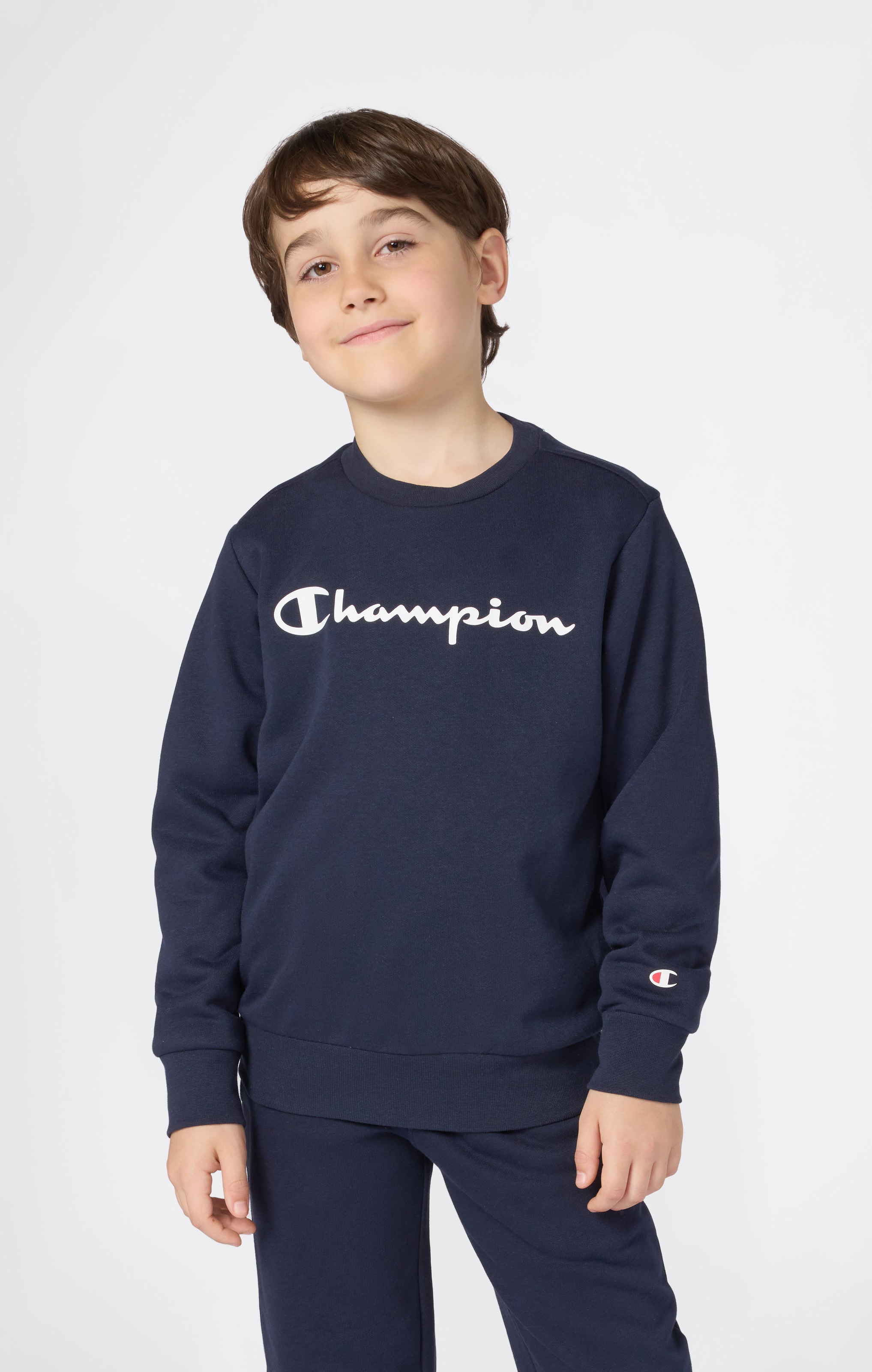 Image of Champion Sweatshirt "SPORTWEAR CREWNECK Standard Fit", für Kinder, sportlicher Stil, Rundhalsausschnitt, ohne Verschluss