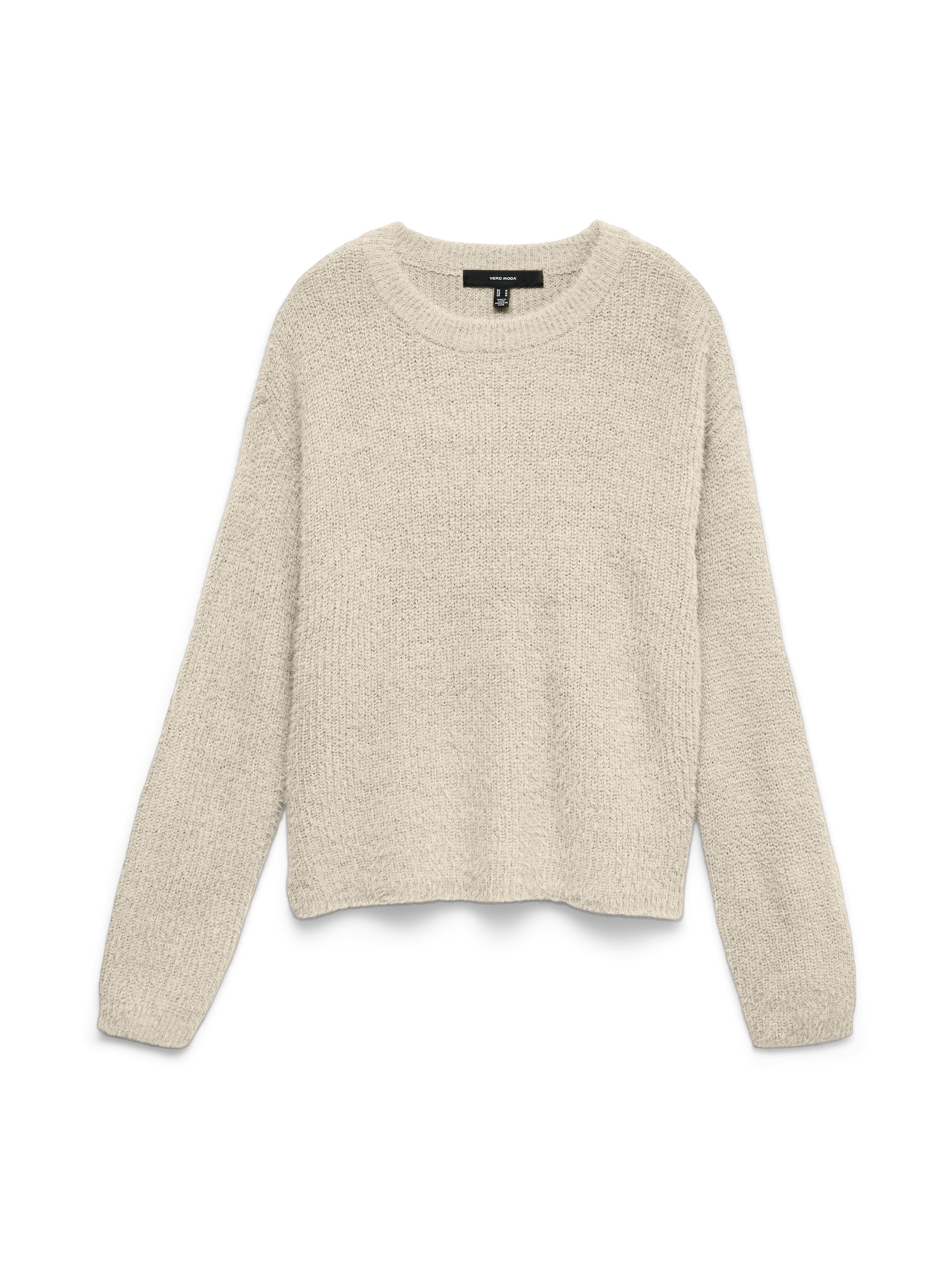 Vero Moda Strickpullover »VMPUFF LS O-NECK PULLOVER BOO« Materialmix