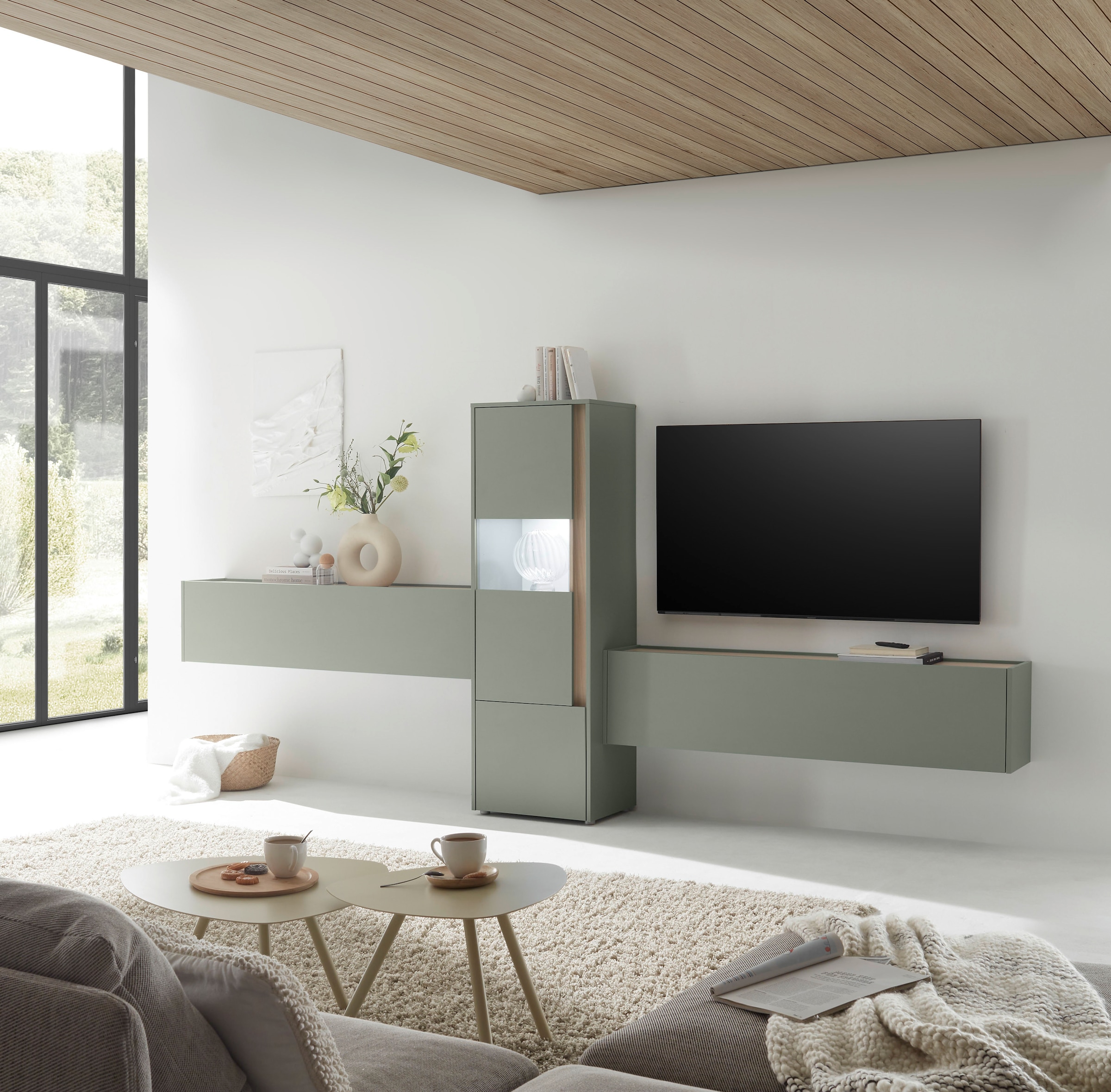 INOSIGN Wohnwand »City/Giron, moderne Anbauwand, Komplettset in vielen Farben verfügbar« Set, 3 Stk. tlg.