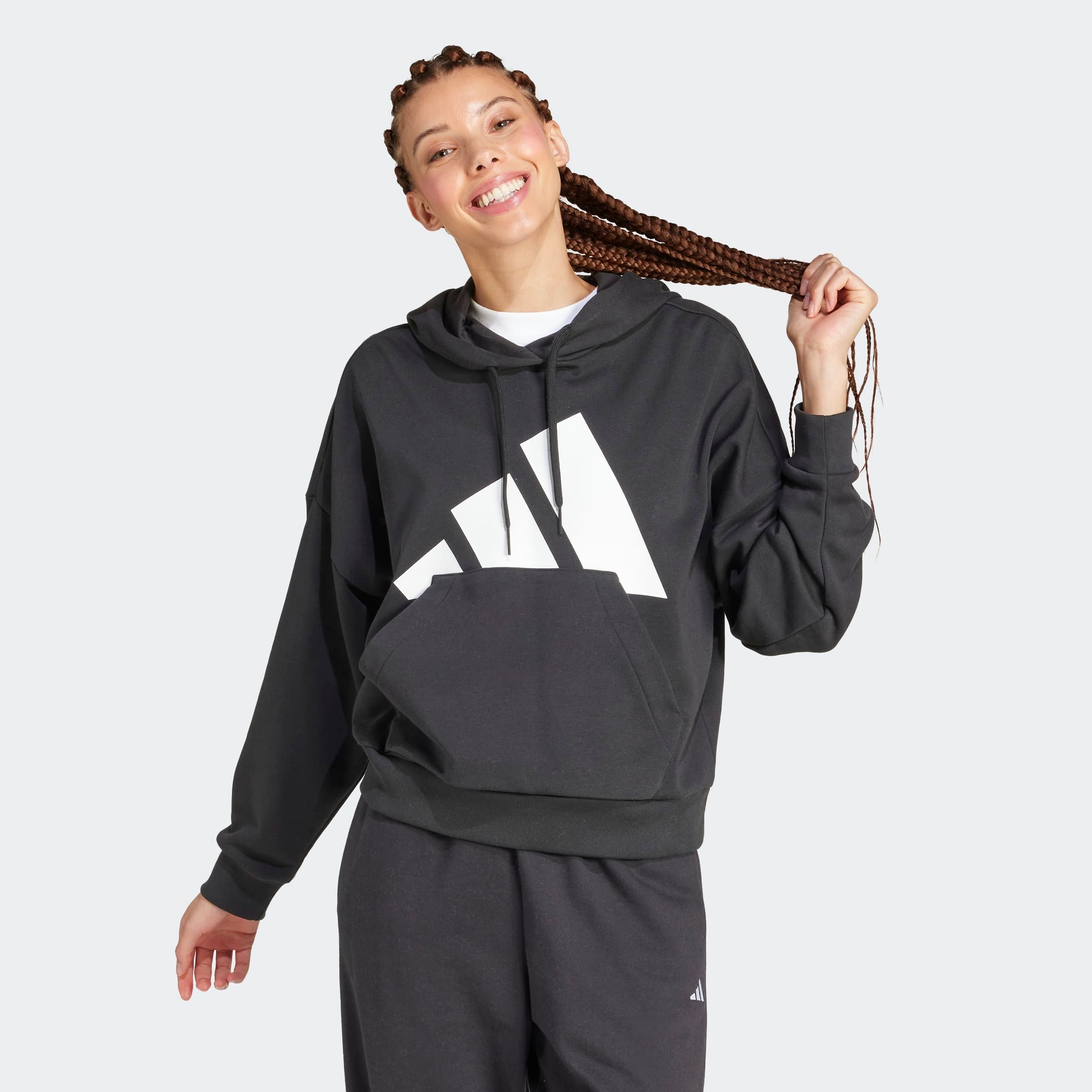Image of adidas Sportswear Kapuzensweatshirt "ESSENTIALS BIG LOGO FRENCH TERRY LOOSE HOODIE"