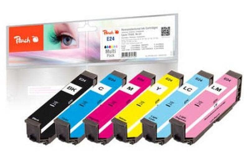 Peach Tintenpatrone »Epson No. 24 MultiPack«, (6 St.)