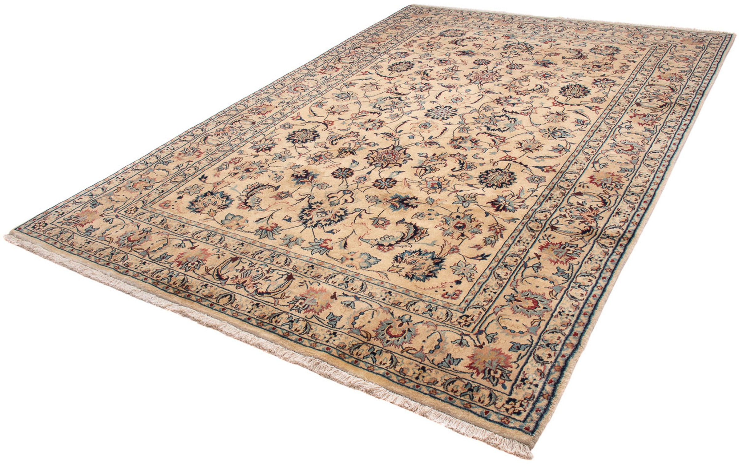 Image of morgenland Orientteppich »Perser - Classic - 302 x 200 cm - hellbraun«, rechteckig, 10 mm Höhe, Wohnzimmer, Handgeknüpft, Einzelstück mit Zertifikat bei Ackermann Versand Schweiz