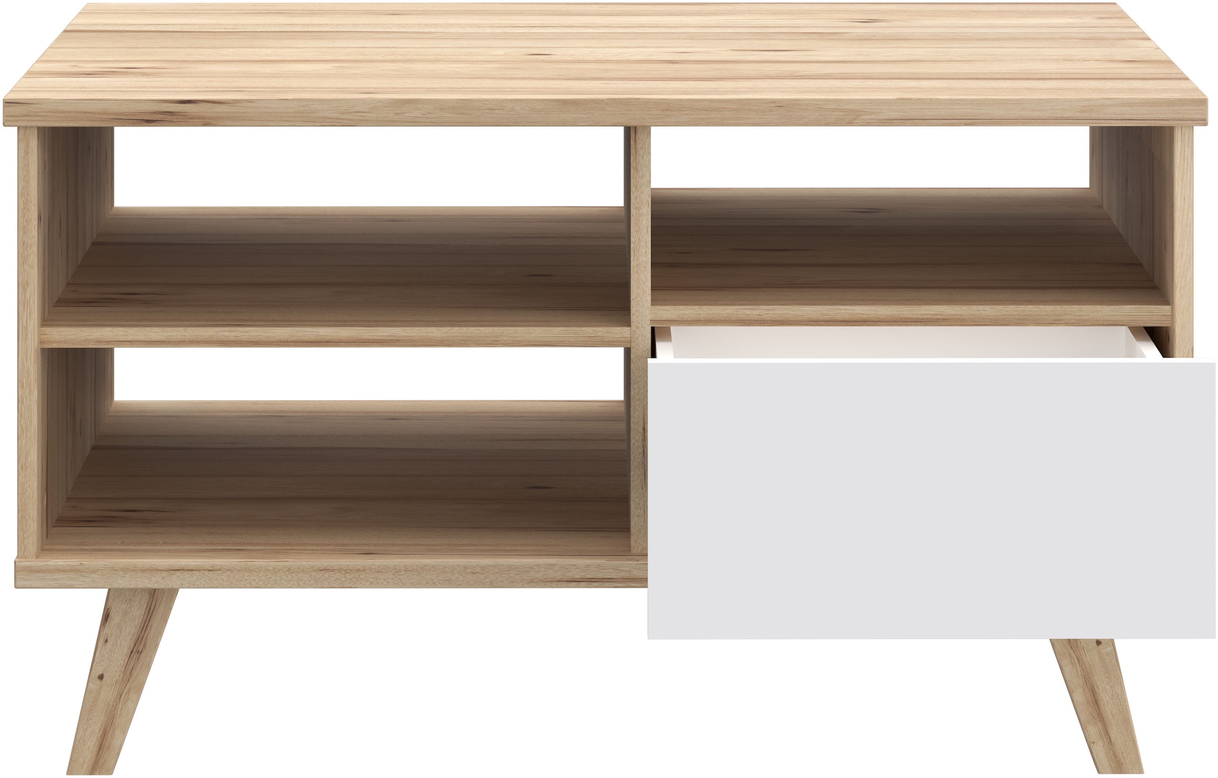 Image of FORTE Couchtisch "Vankka Coffee Table" B/H/T 90/51,8/60 cm, 90 x 60 cm Schublade, offen Fächer, Stauraun