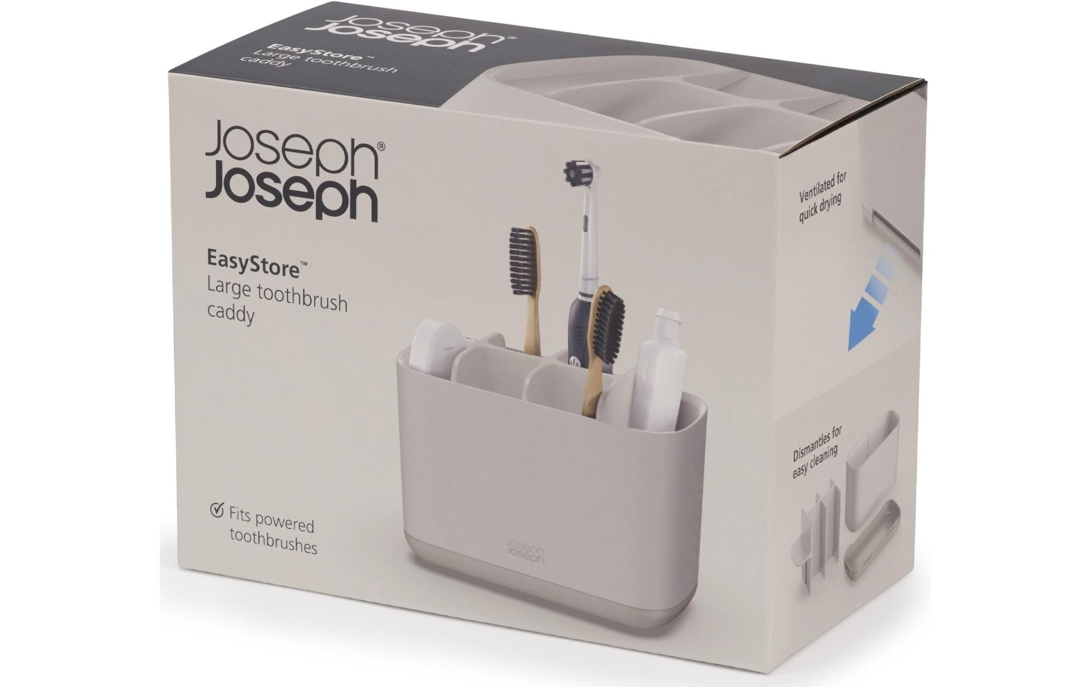 Joseph Joseph Gobelet pour brosse à dents »EasyStore, Ecru«