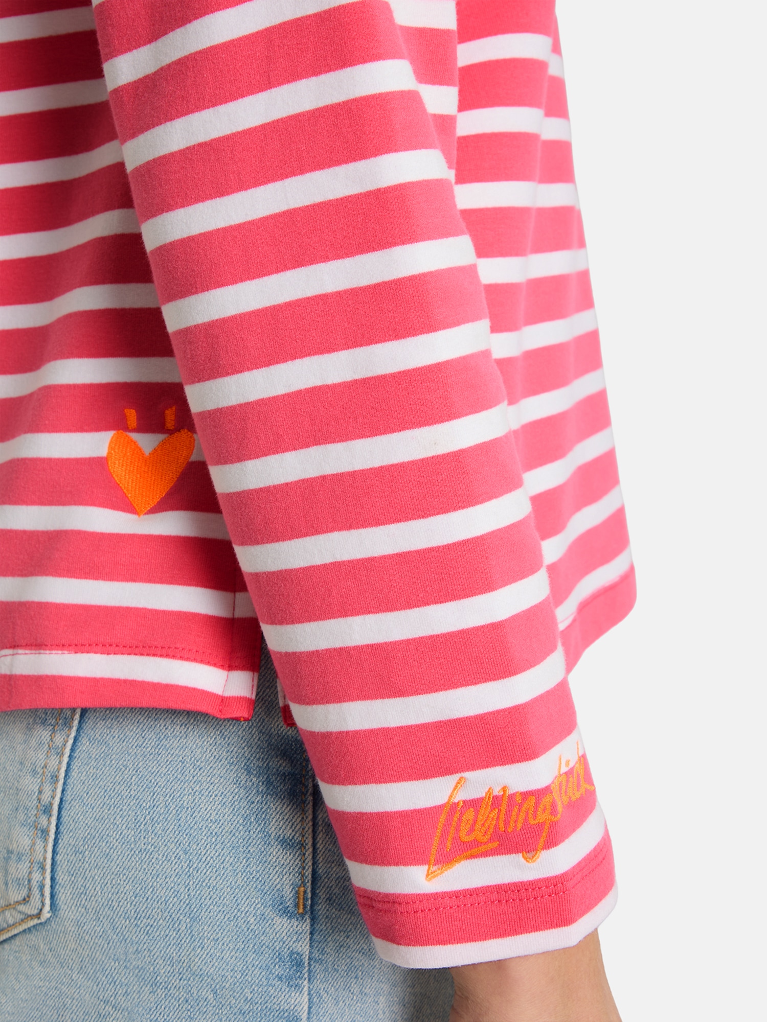 Lieblingsstück Langarmshirt »StineL« mit U-Boot Ausschnitt, Streifenmuster