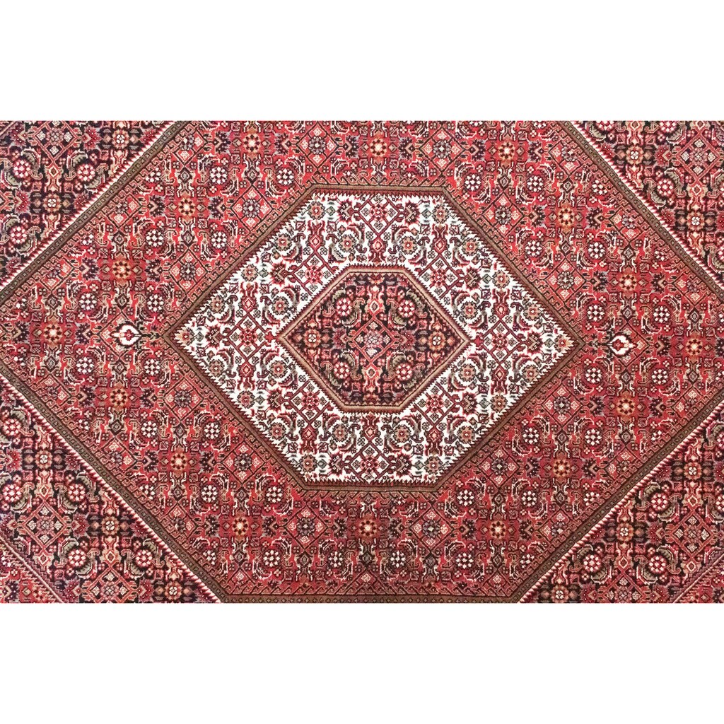morgenland Wollteppich »Bidjar Teppich handgeknüpft rot«, rechteckig