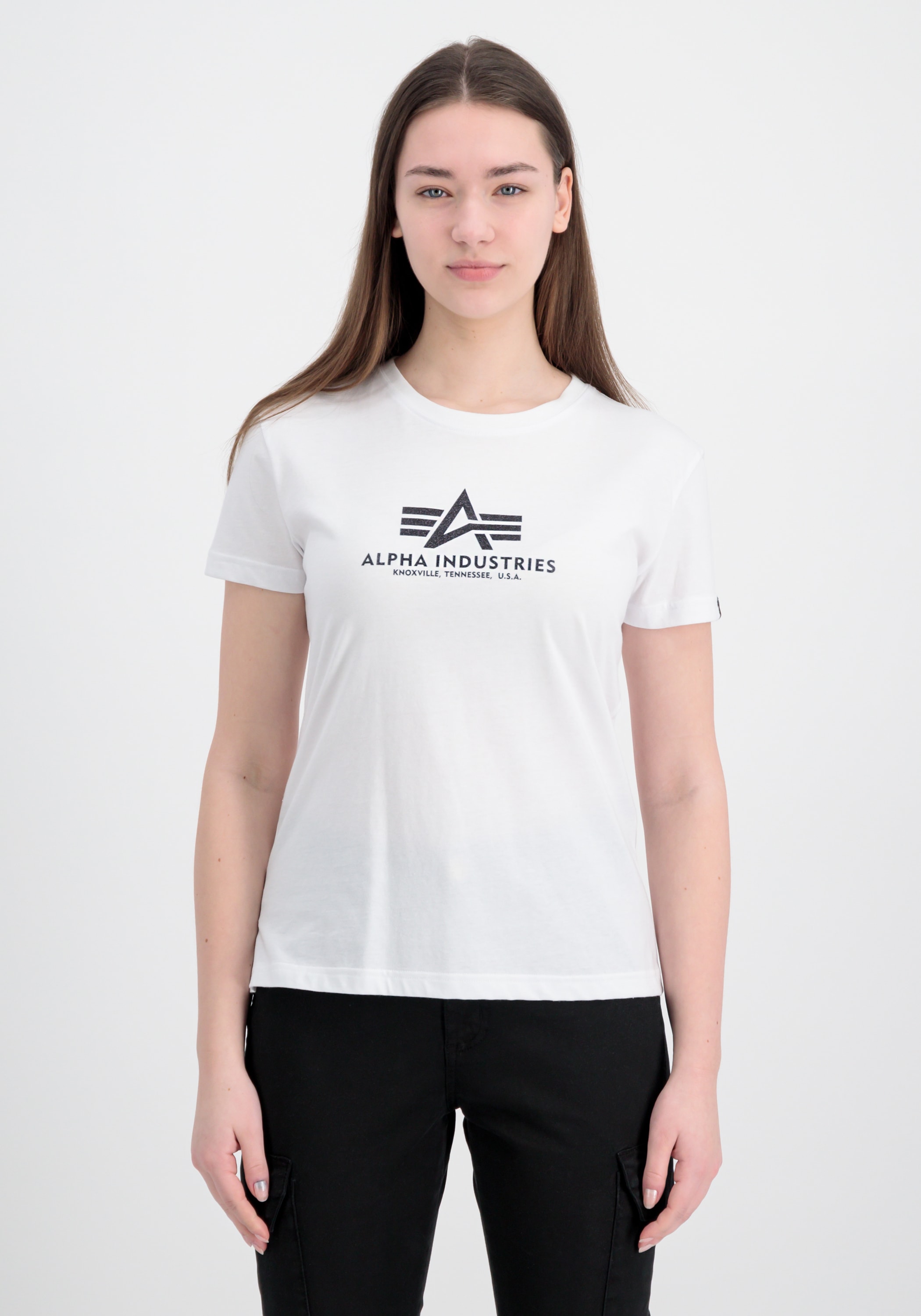 Alpha Industries T-Shirt »Alpha Industries Women - T-Shirts New Basic T Glitter Women«