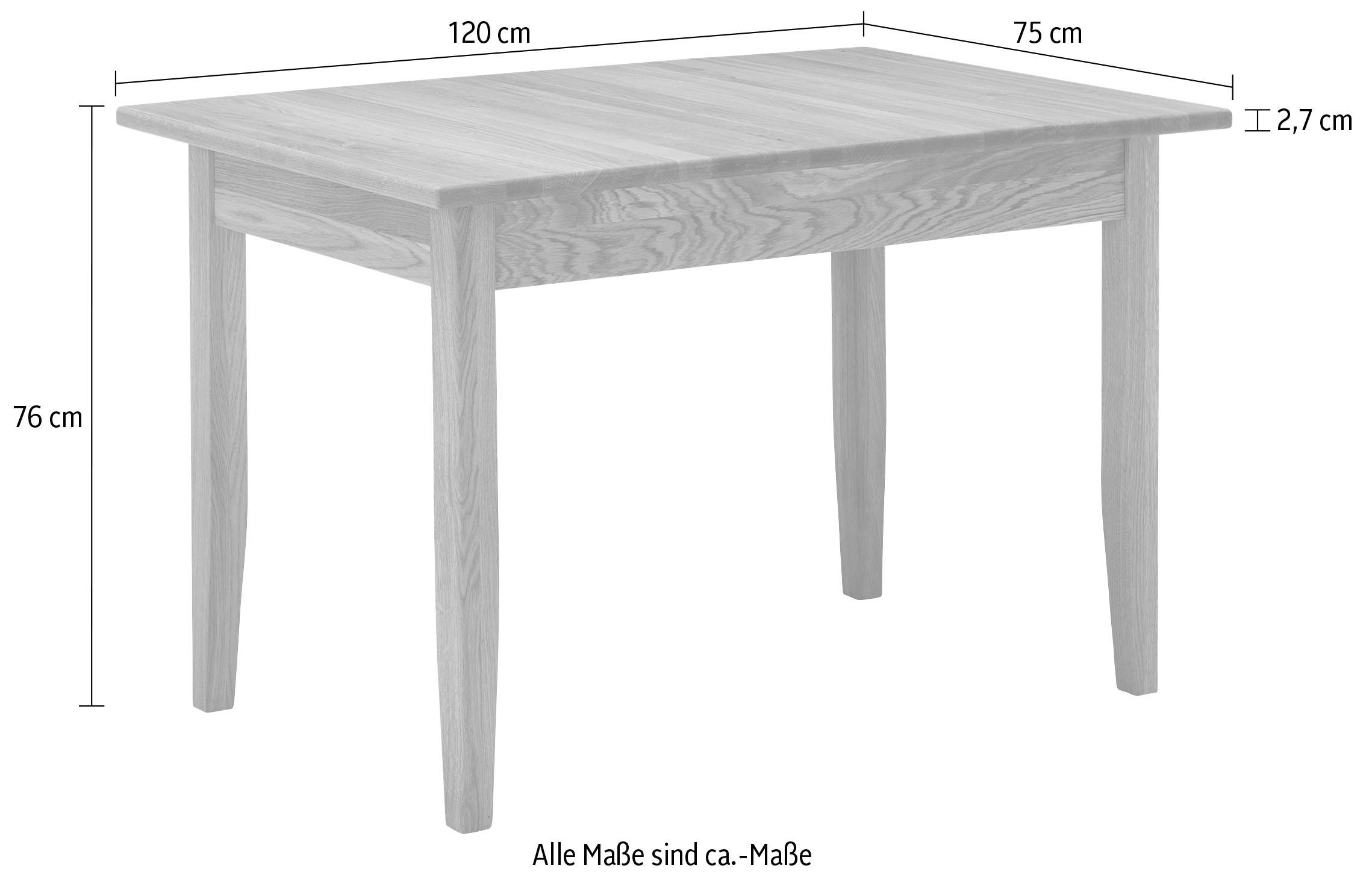 massivline&more Table de salle à manger »Königsee« design intemporel