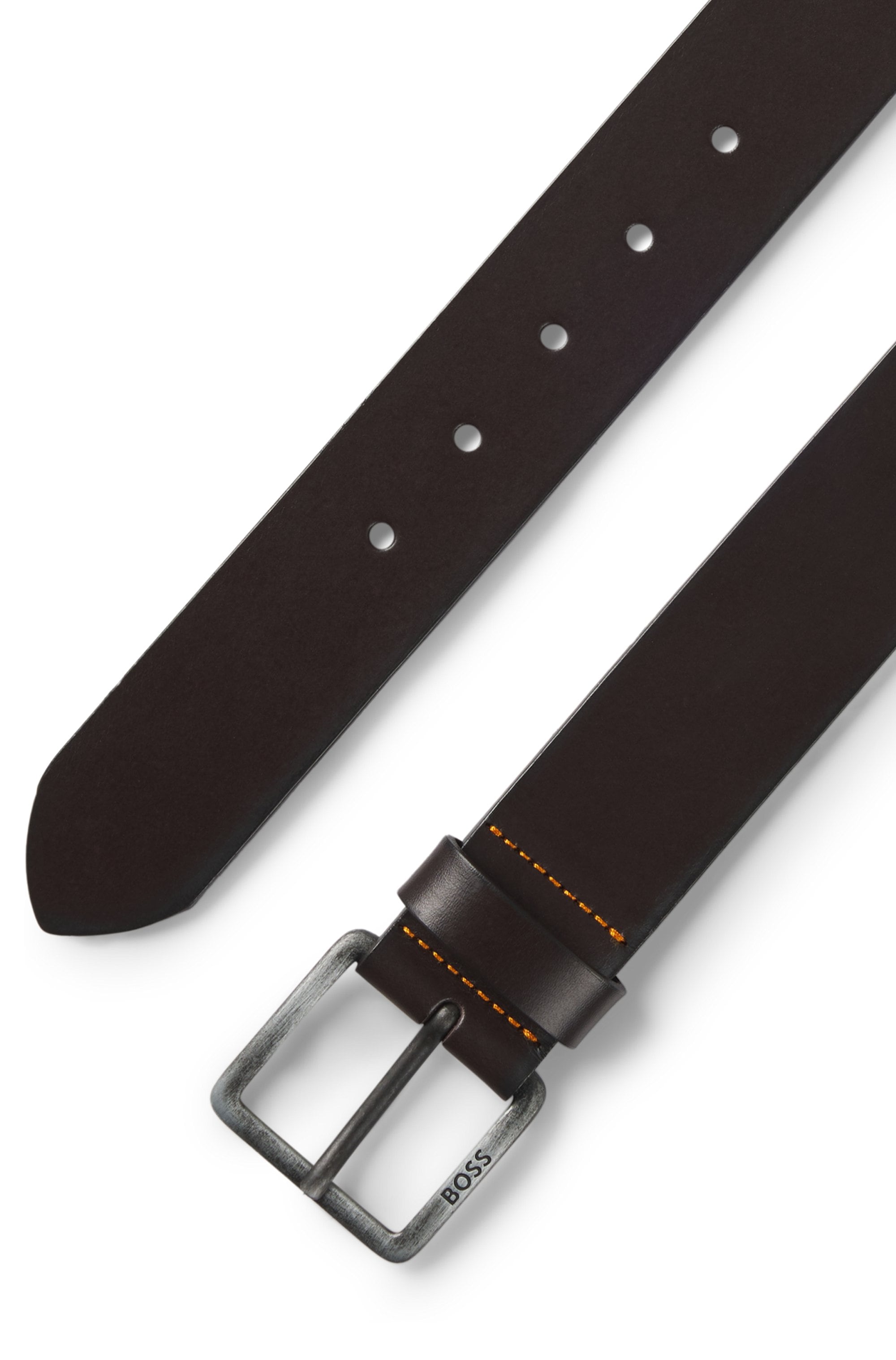 BOSS Ledergürtel »Jeeko_Sz40«, mit matter Schliesse