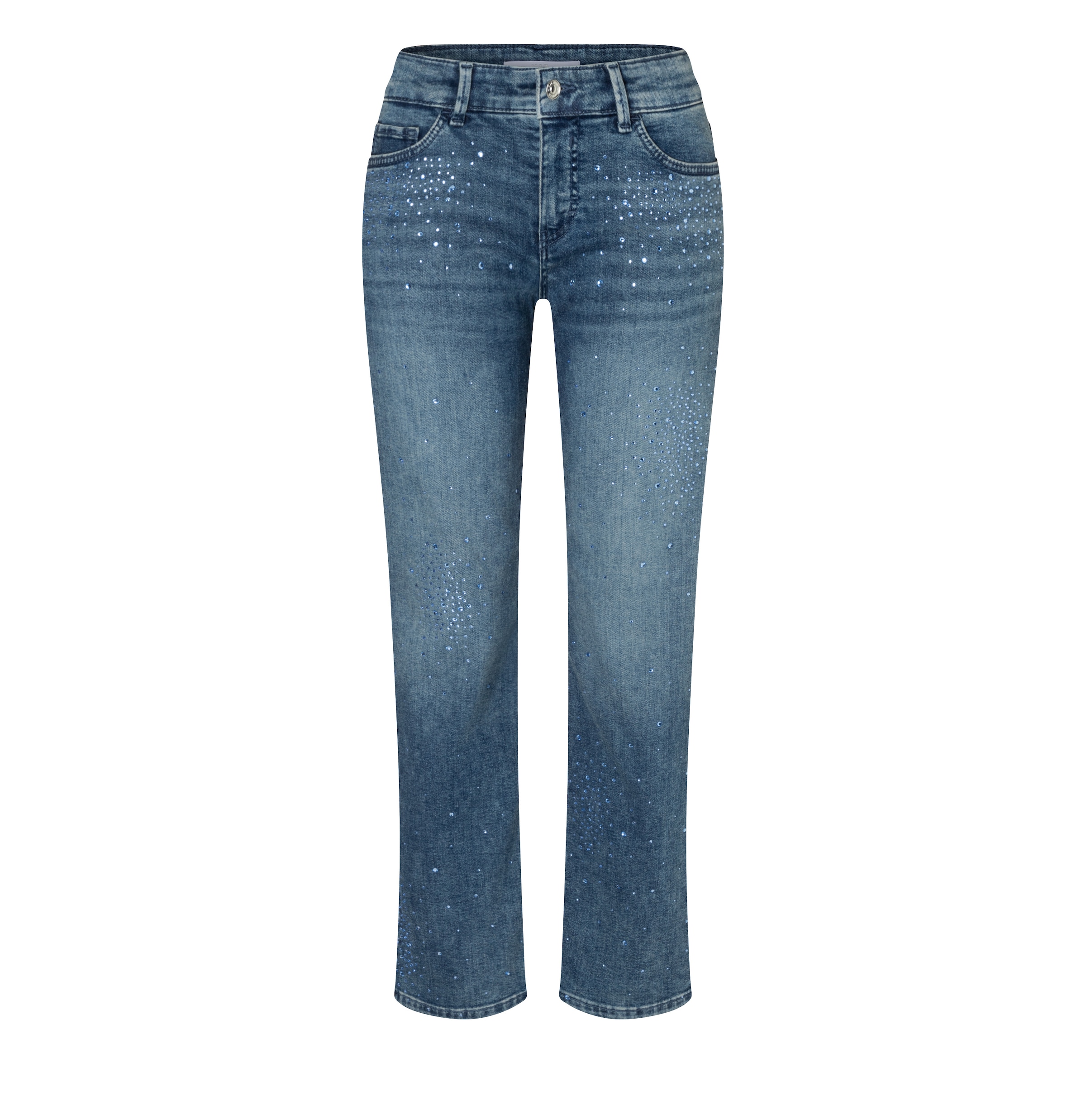 MAC Jeans 7/8 »CARRIE straight glamour« mit Schmuckdetails