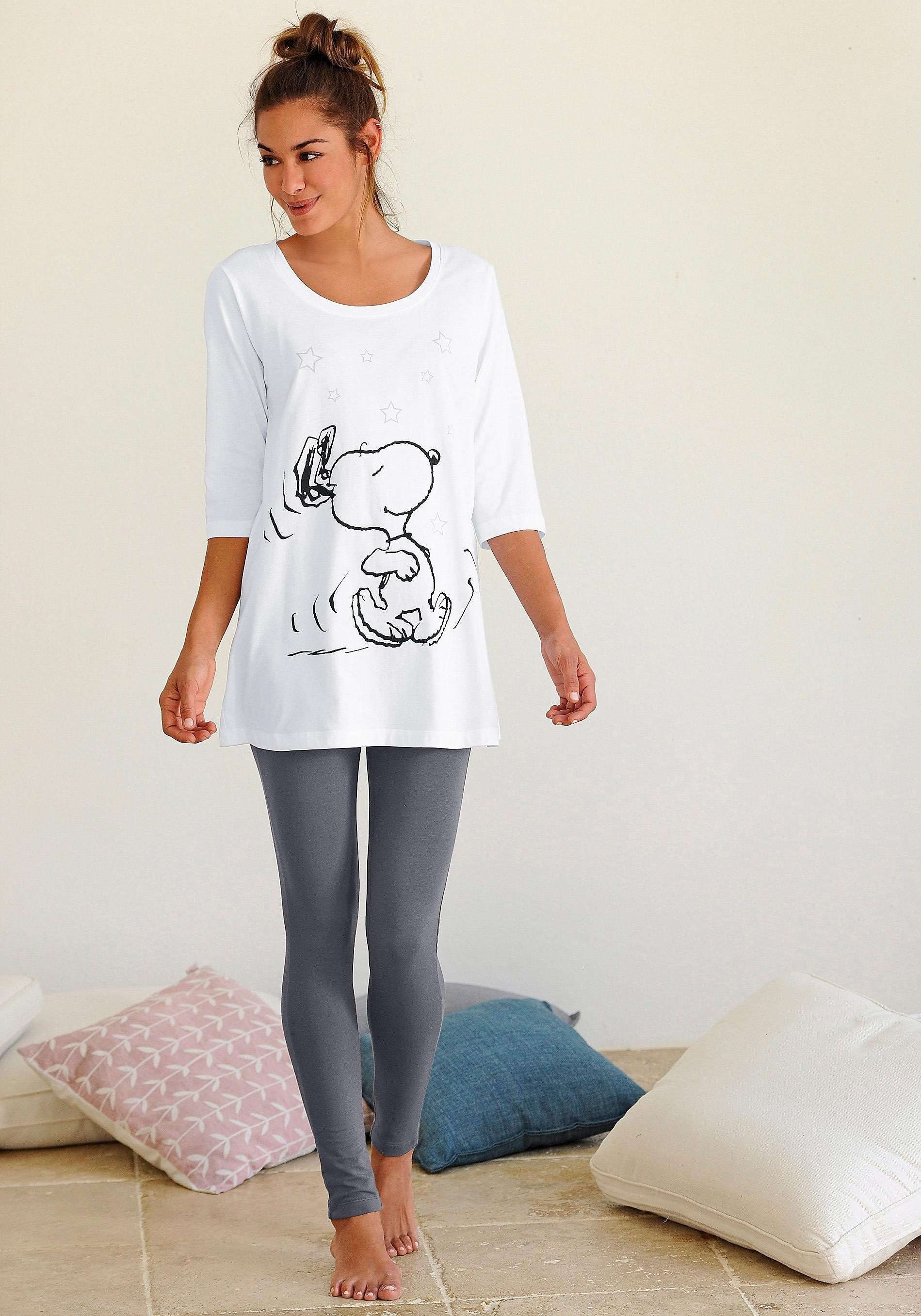 Image of Peanuts Pyjama, mit Leggings und legerem Shirt mit Snoopyprint bei Ackermann Versand Schweiz