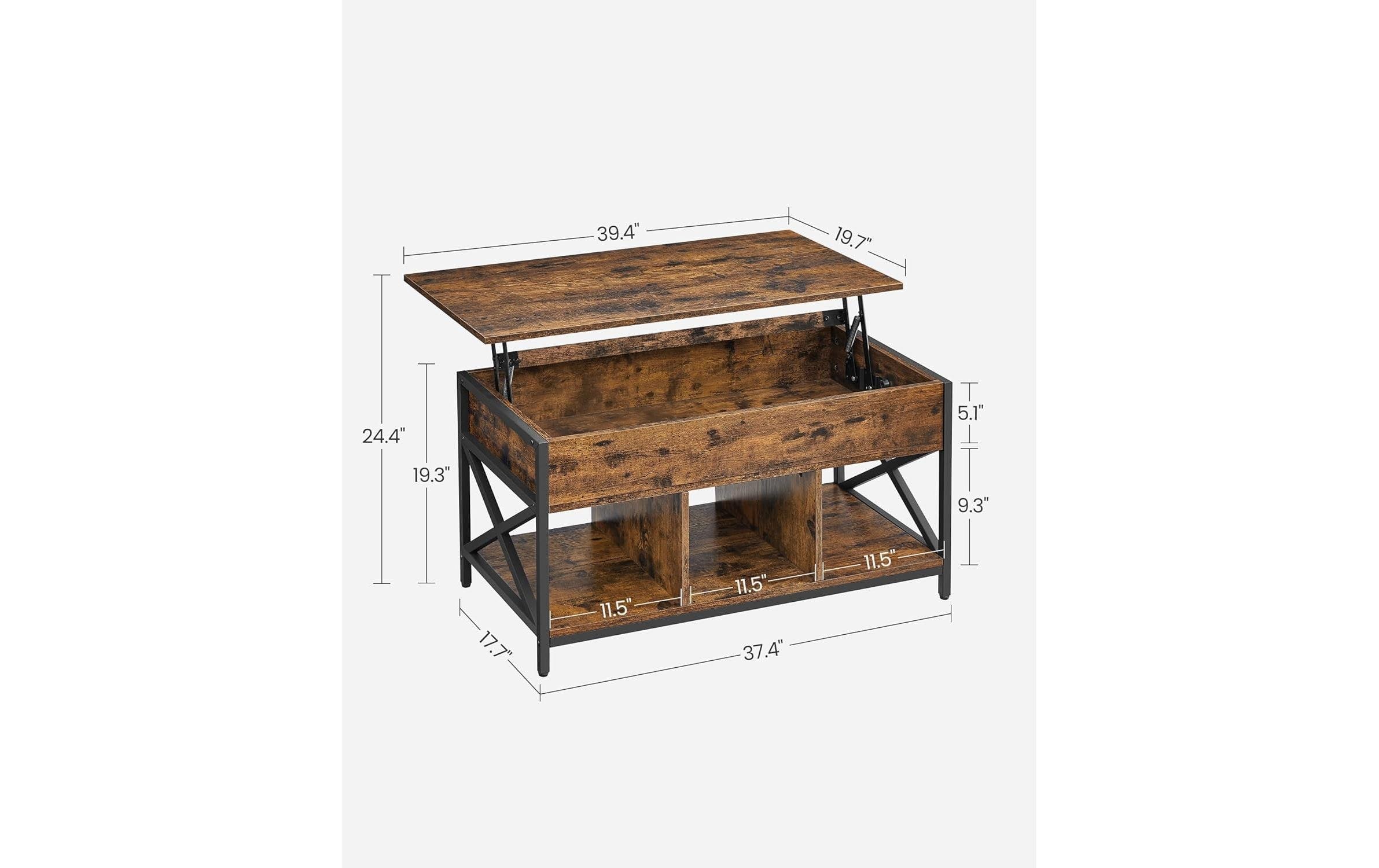 VASAGLE Table basse »Industrial 50 x 49 cm«