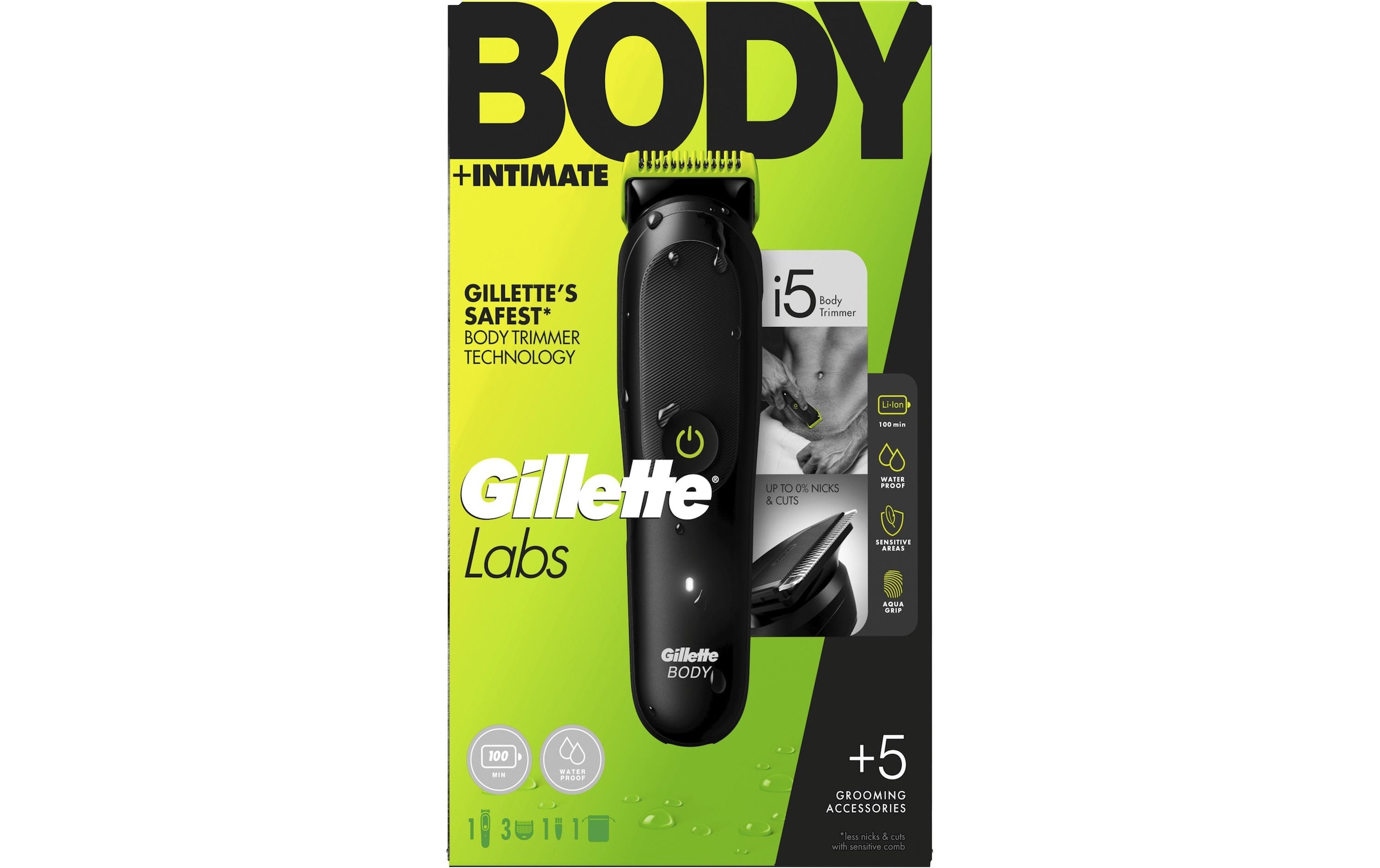 Gillette Rasoir pour le corps »+ Intimhaartrimmer für Männer i5«