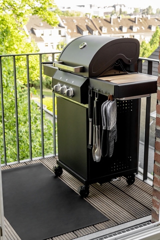 WENKO Hakenleiste »Modell Ima«, magnetisch, mit 4 Haken für Spültücher und Grillzubehör, ohne Bohren